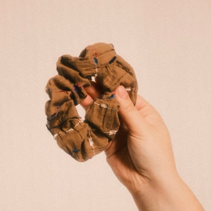 Scrunchie Boho braun