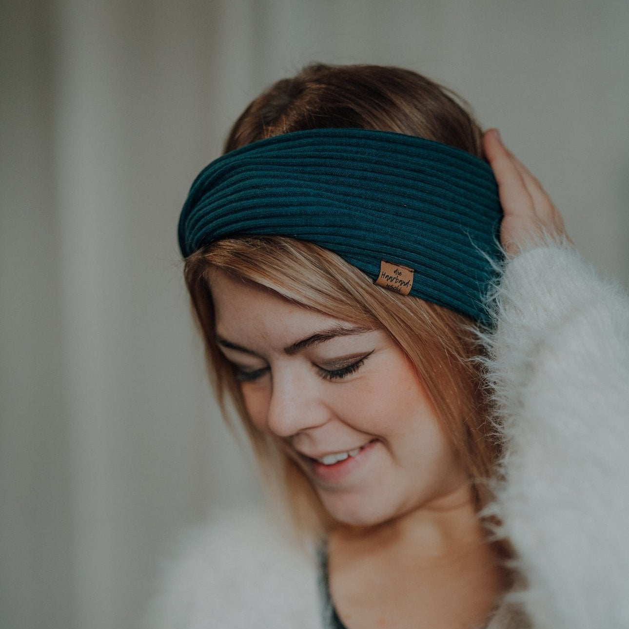 Stirnband gedreht Petrol