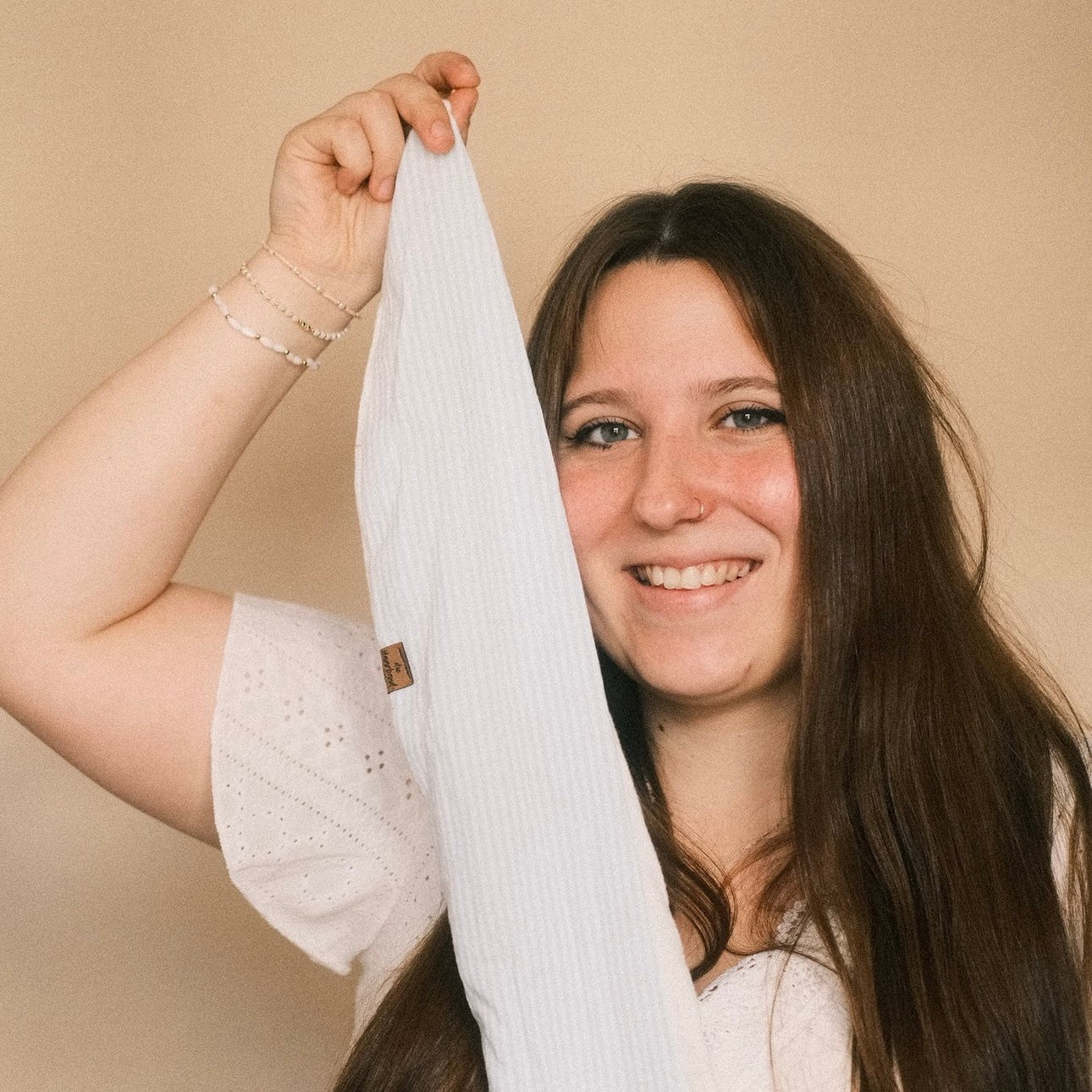 Drahthaarband 2 Seiten gestreift Grün