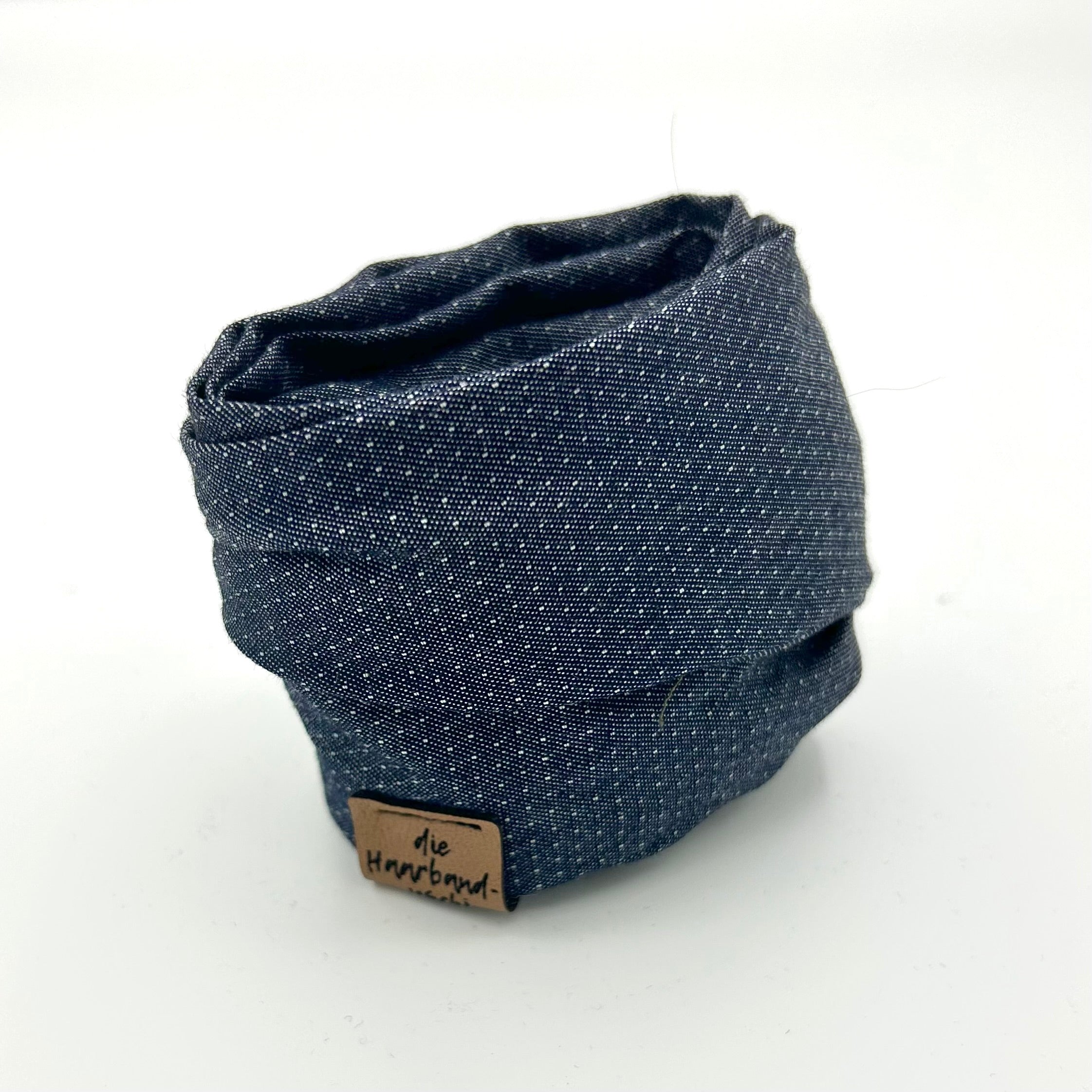 Drahthaarband Jeans Punkte