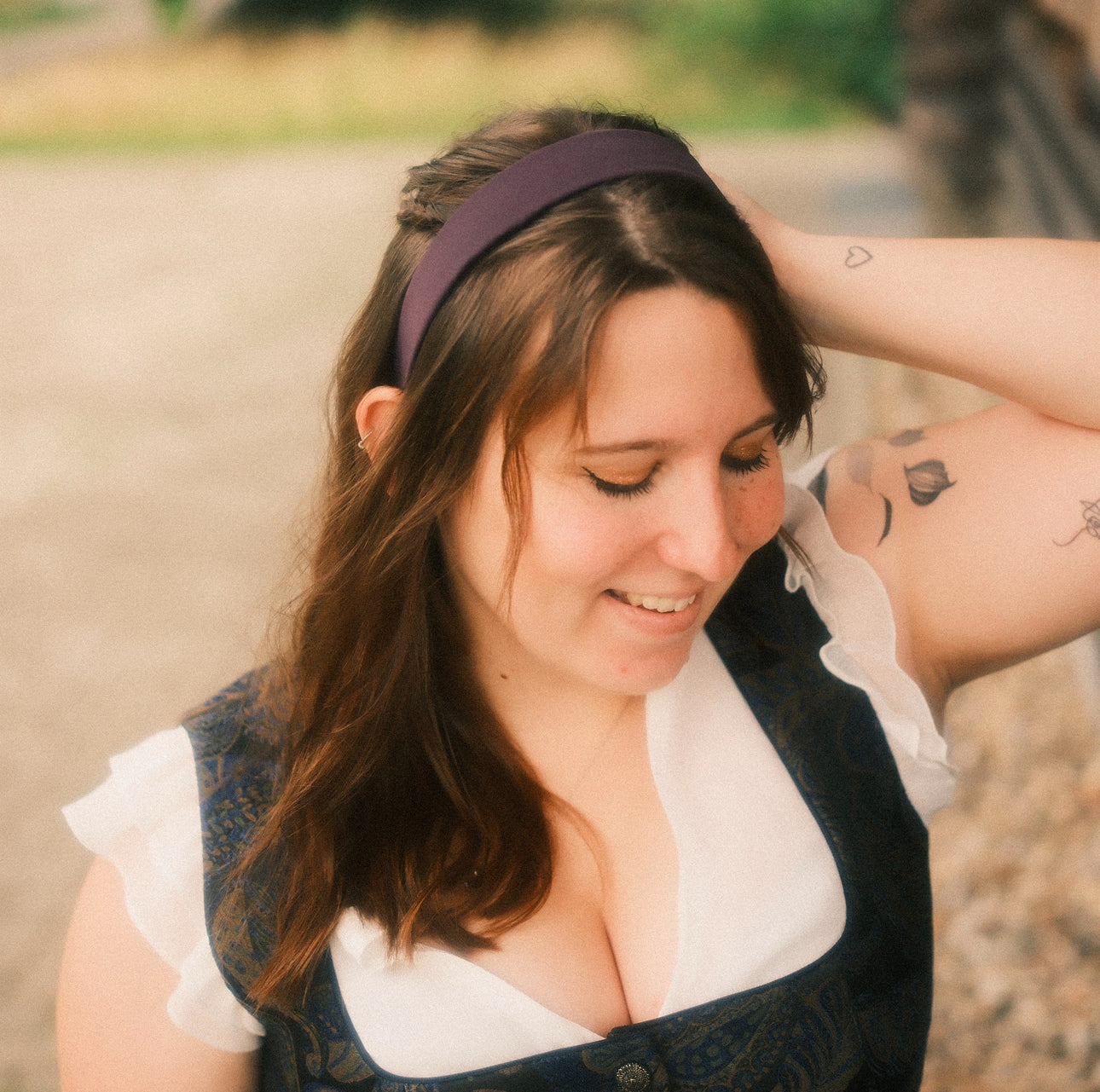 Anne Satin Mitternachtsviolett