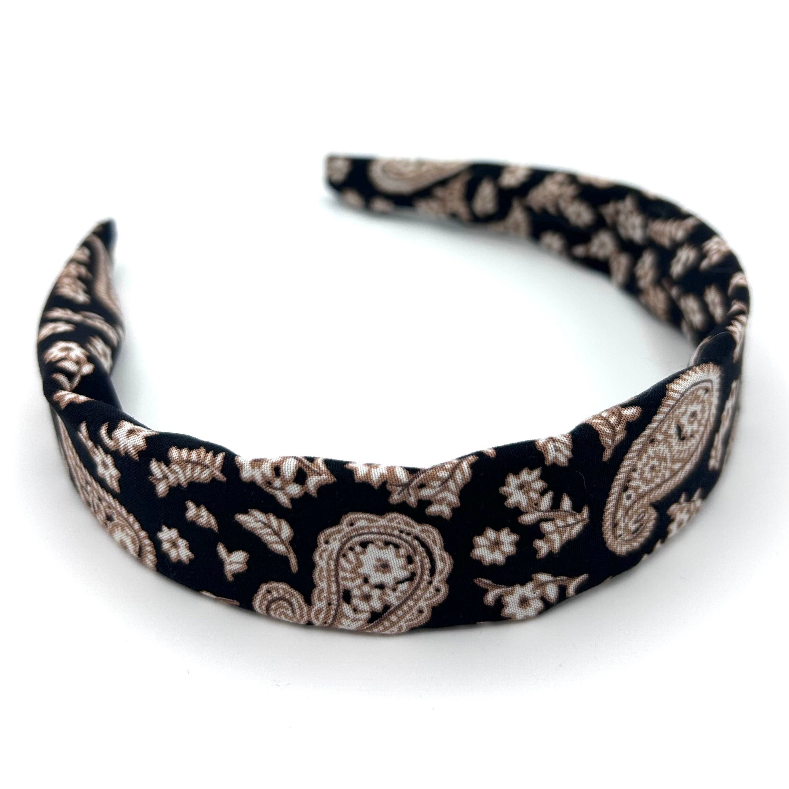 Anne - Vintage Paisley Schwarz