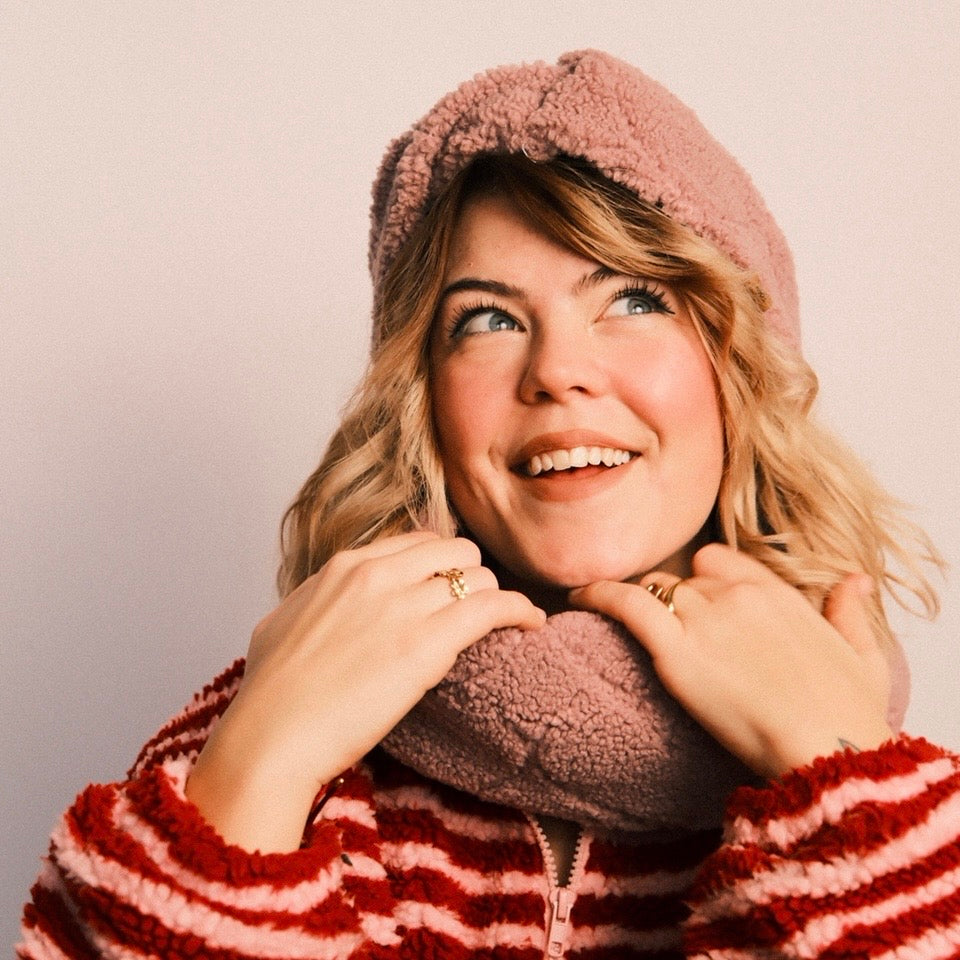 Basic Haarband - Teddy Love Rosa