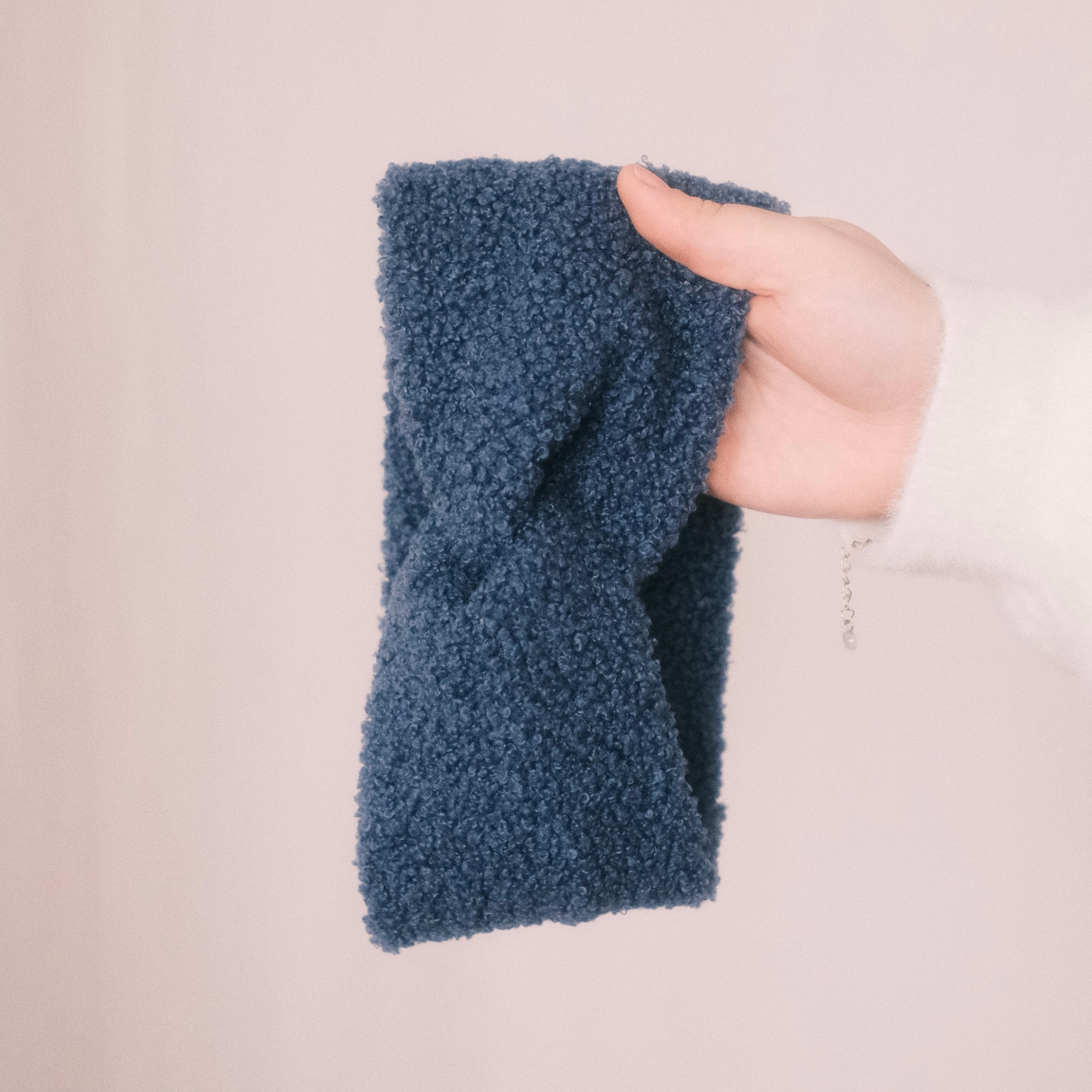 Basic Haarband - Teddy Blau