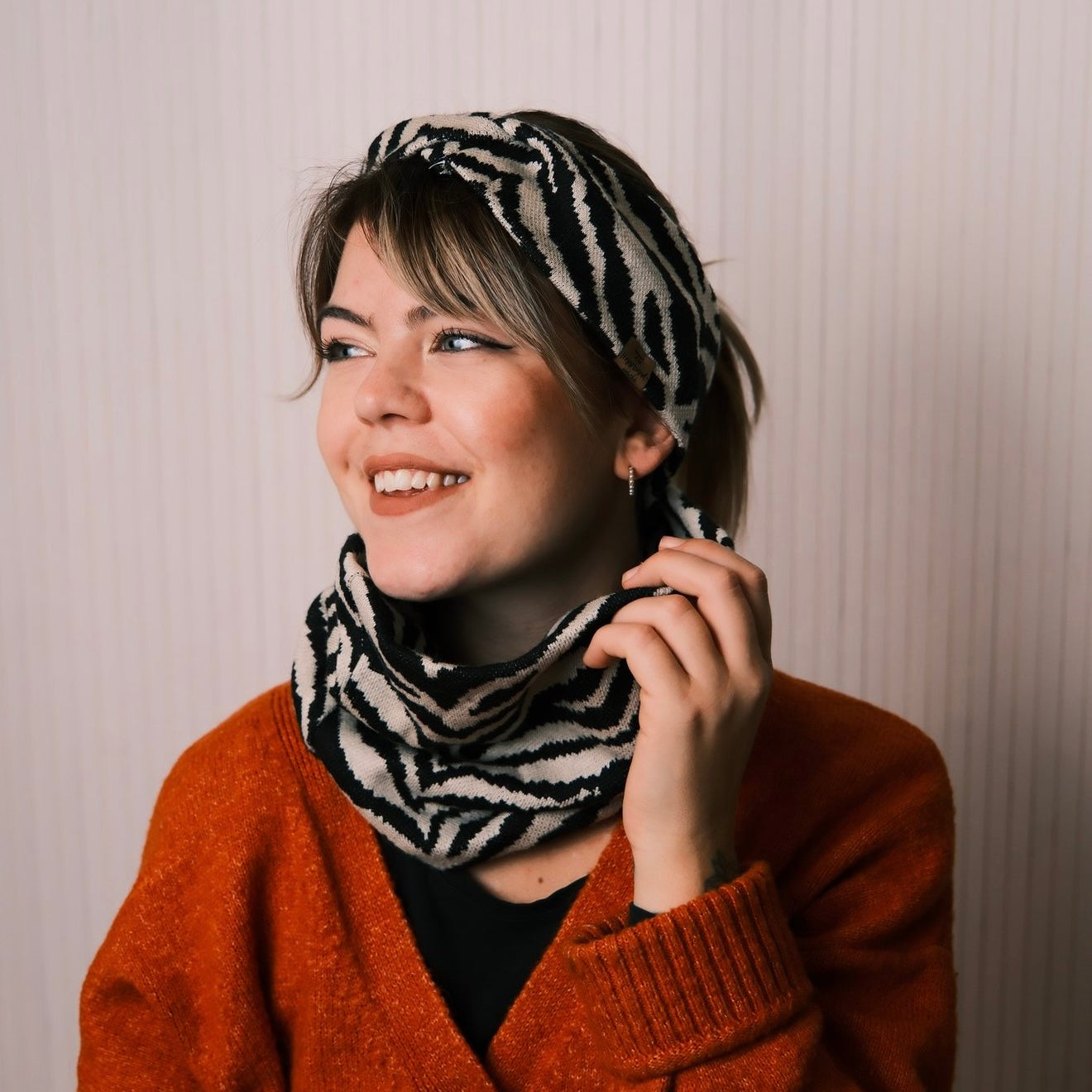 Basic Stirnband - Zebra