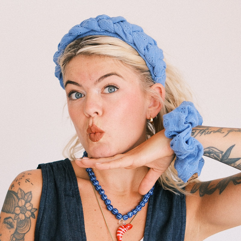 Big Scrunchie - Cotton Dream Blau