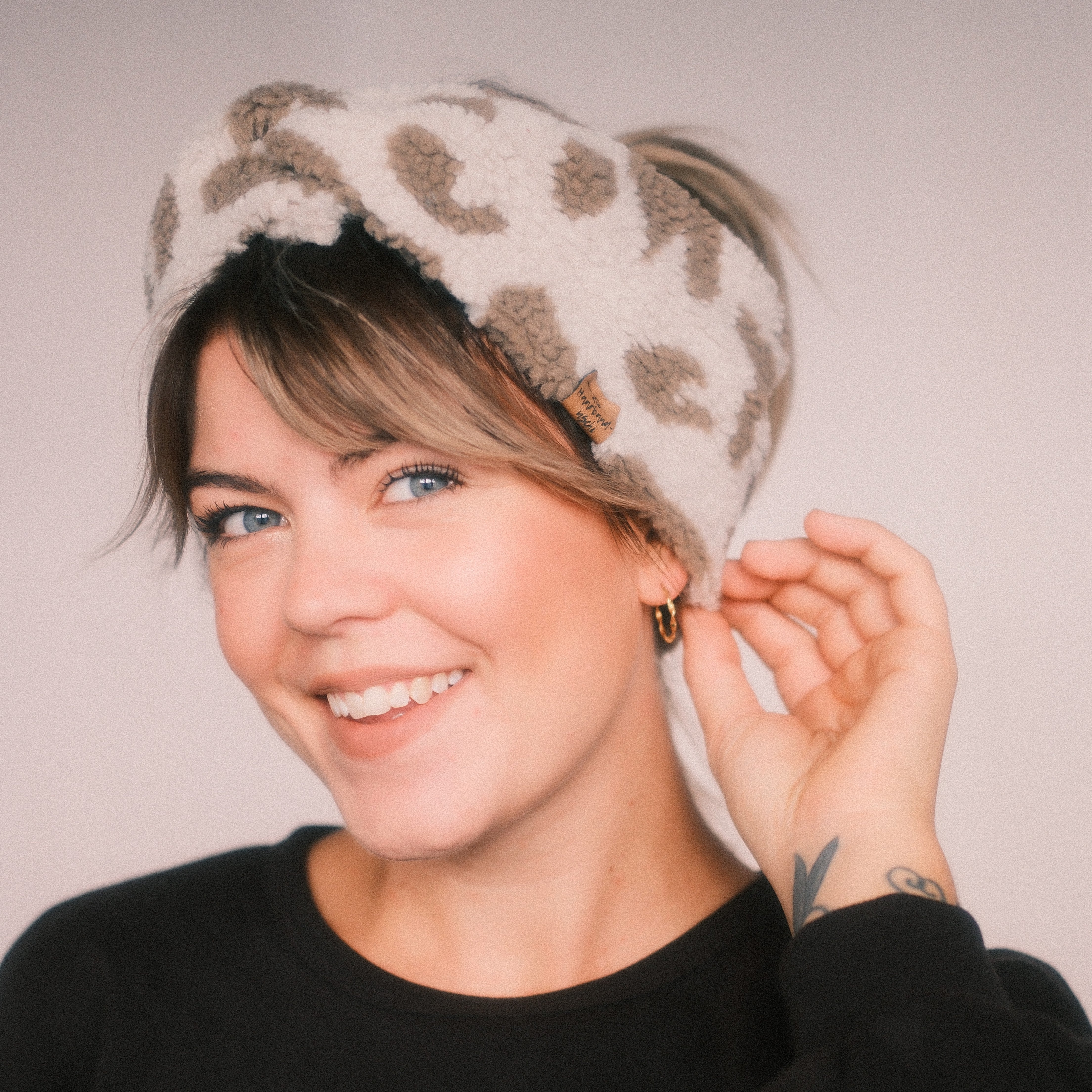 Basic Haarband - Teddy Beige Leo