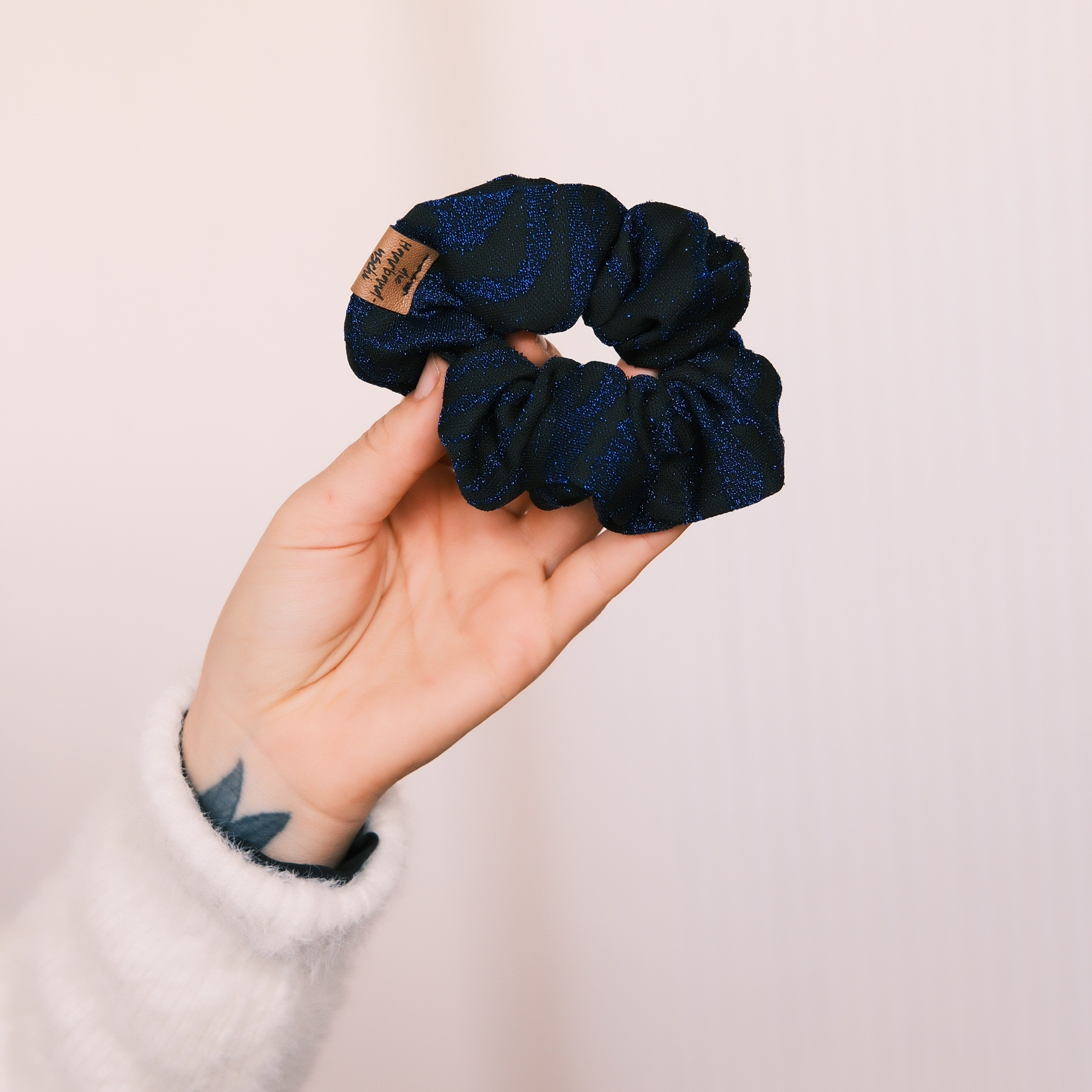 Scrunchie - Tiger Blau