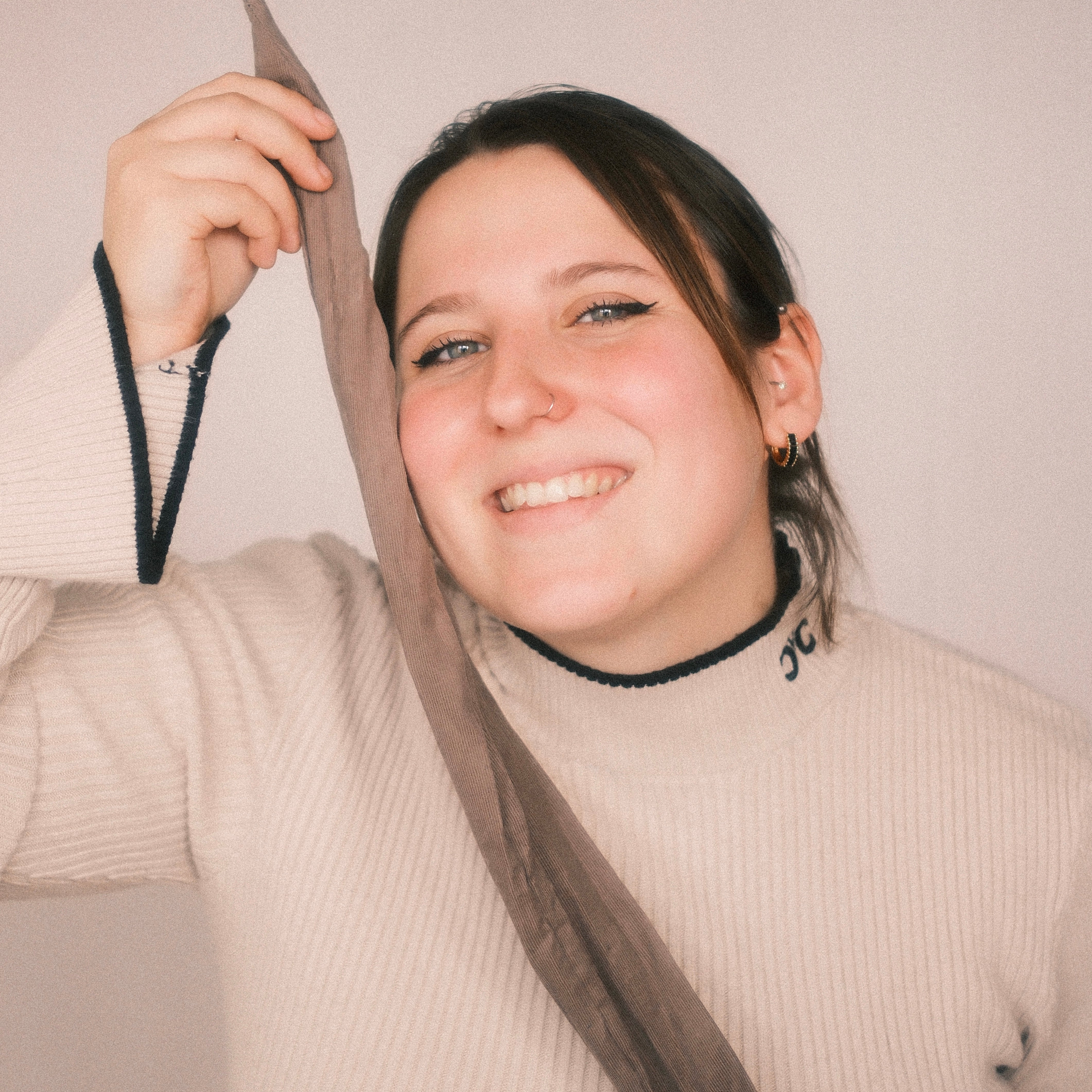 Drahthaarband - Feincord Hellbraun