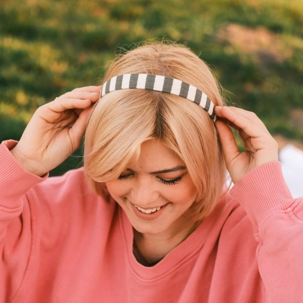 Anna - gestreift Grün