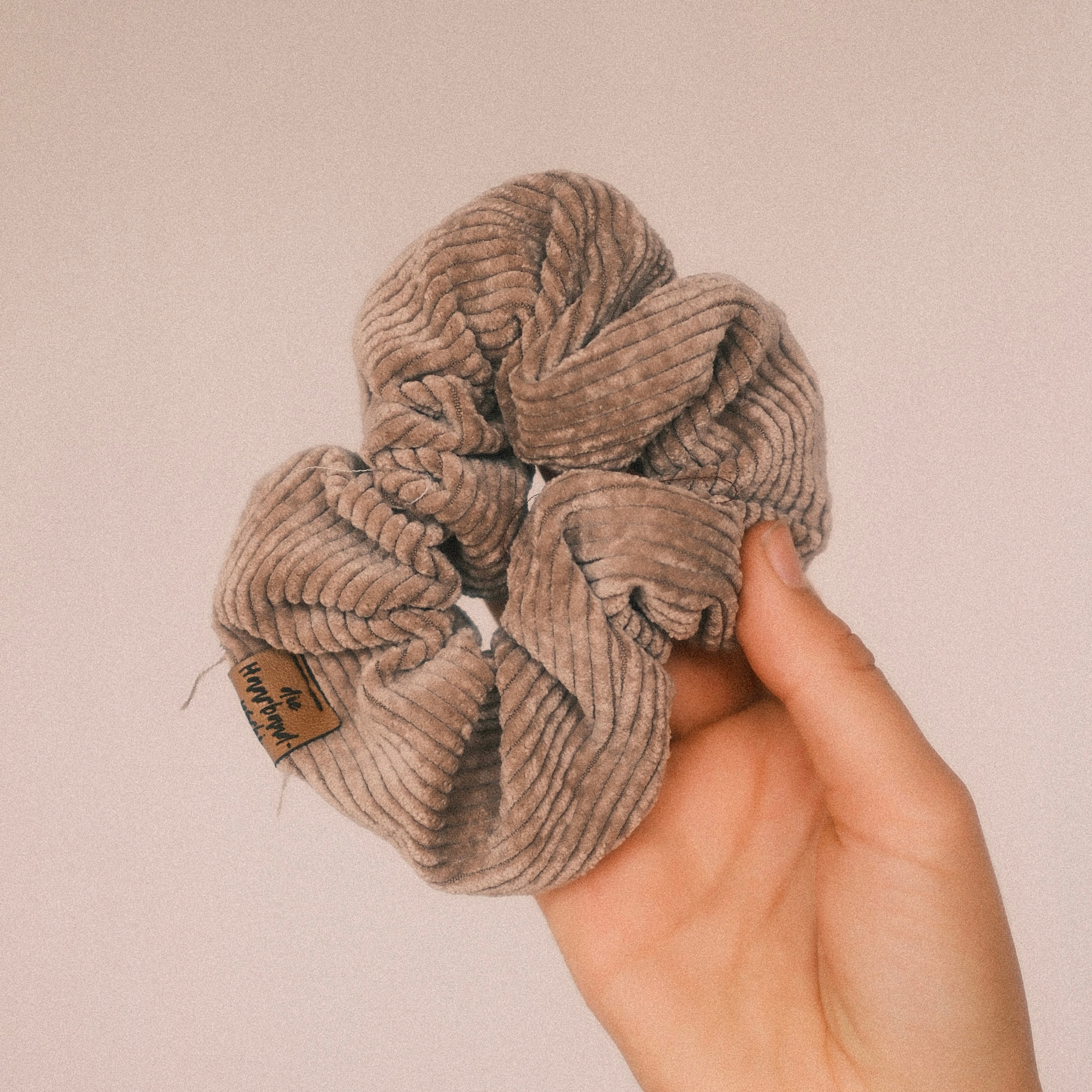 Scrunchie Cord Hellbraun