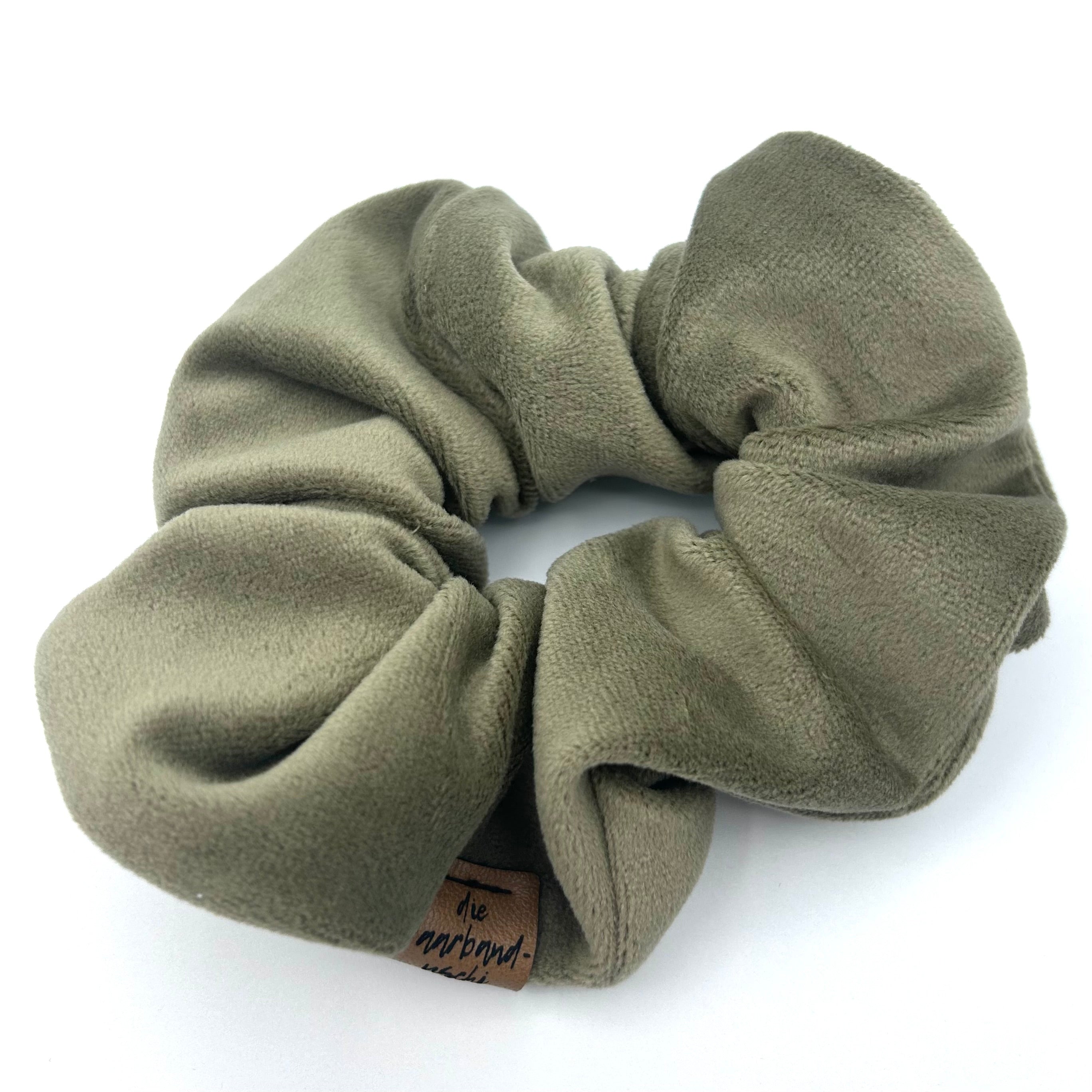 Scrunchie - Samt Olive