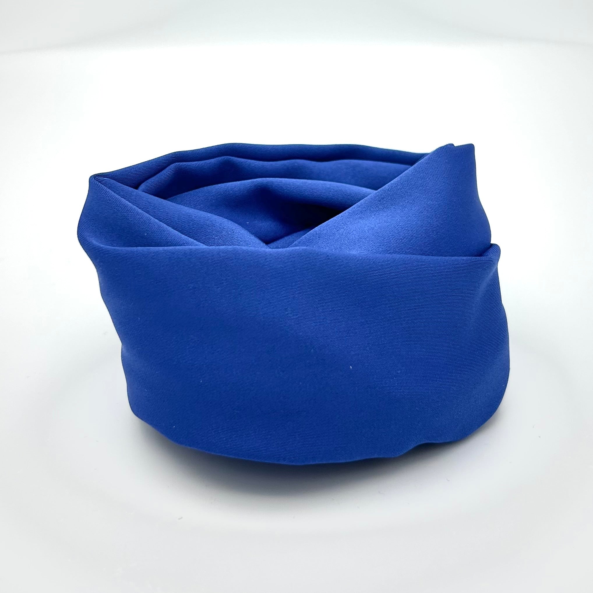 Drahthaarband Satin Blau