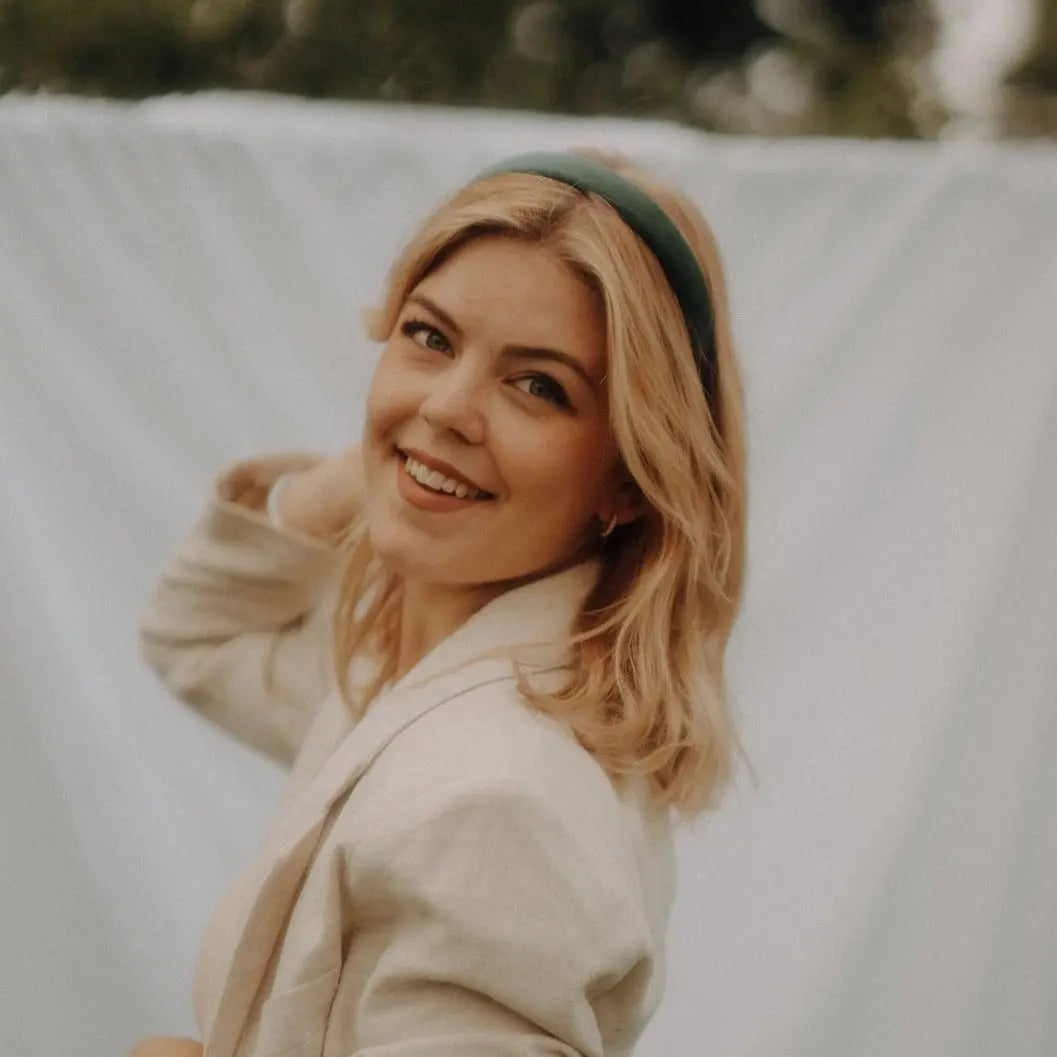 Anna samt grün Haarreif