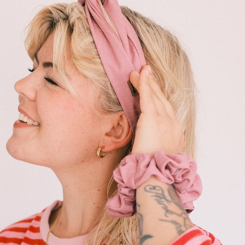 Scrunchie - Jeans Altrosa