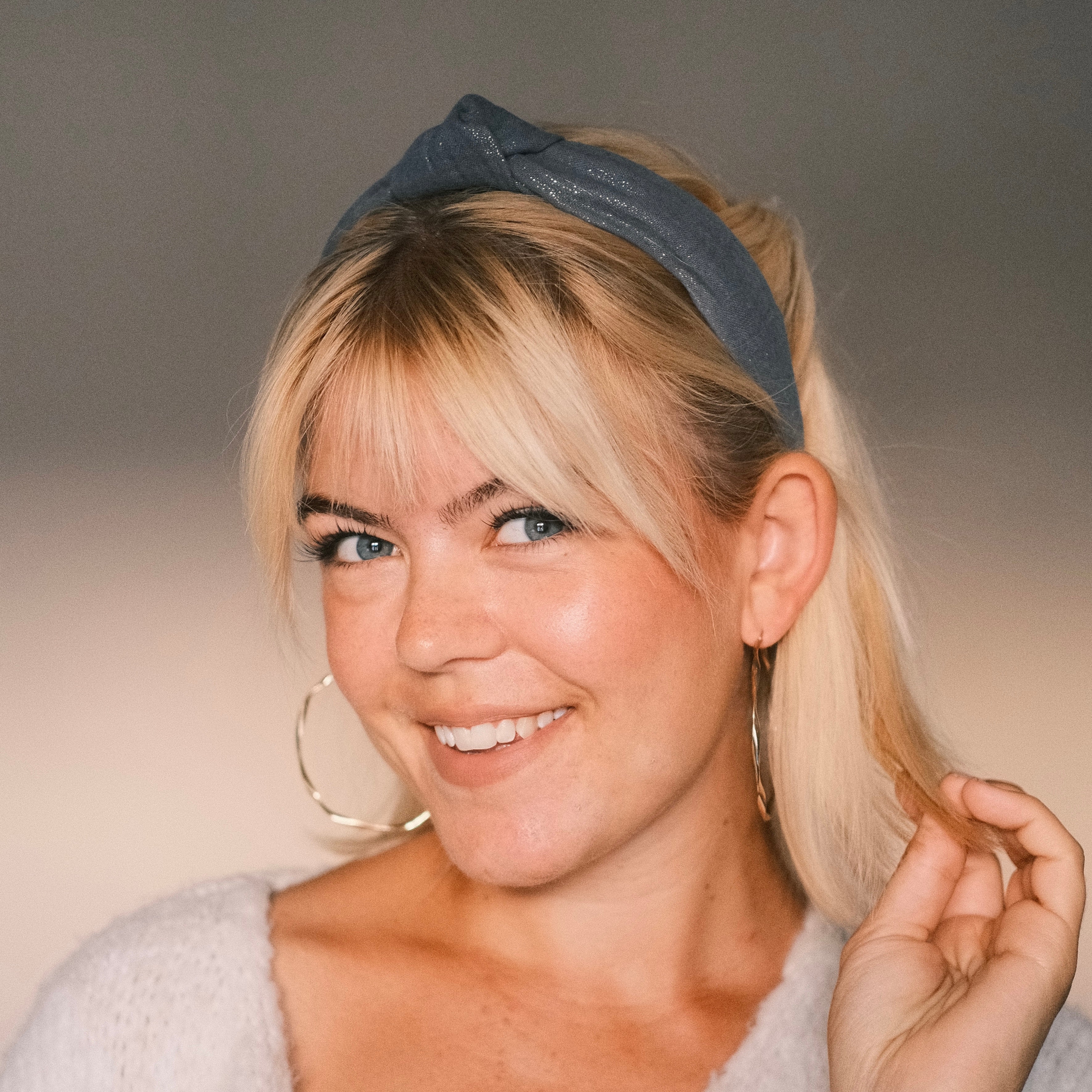 Lilly - Glitzer Blaugrau