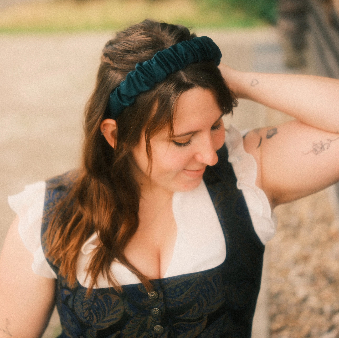 Ronja - Satin Smaragdgrün