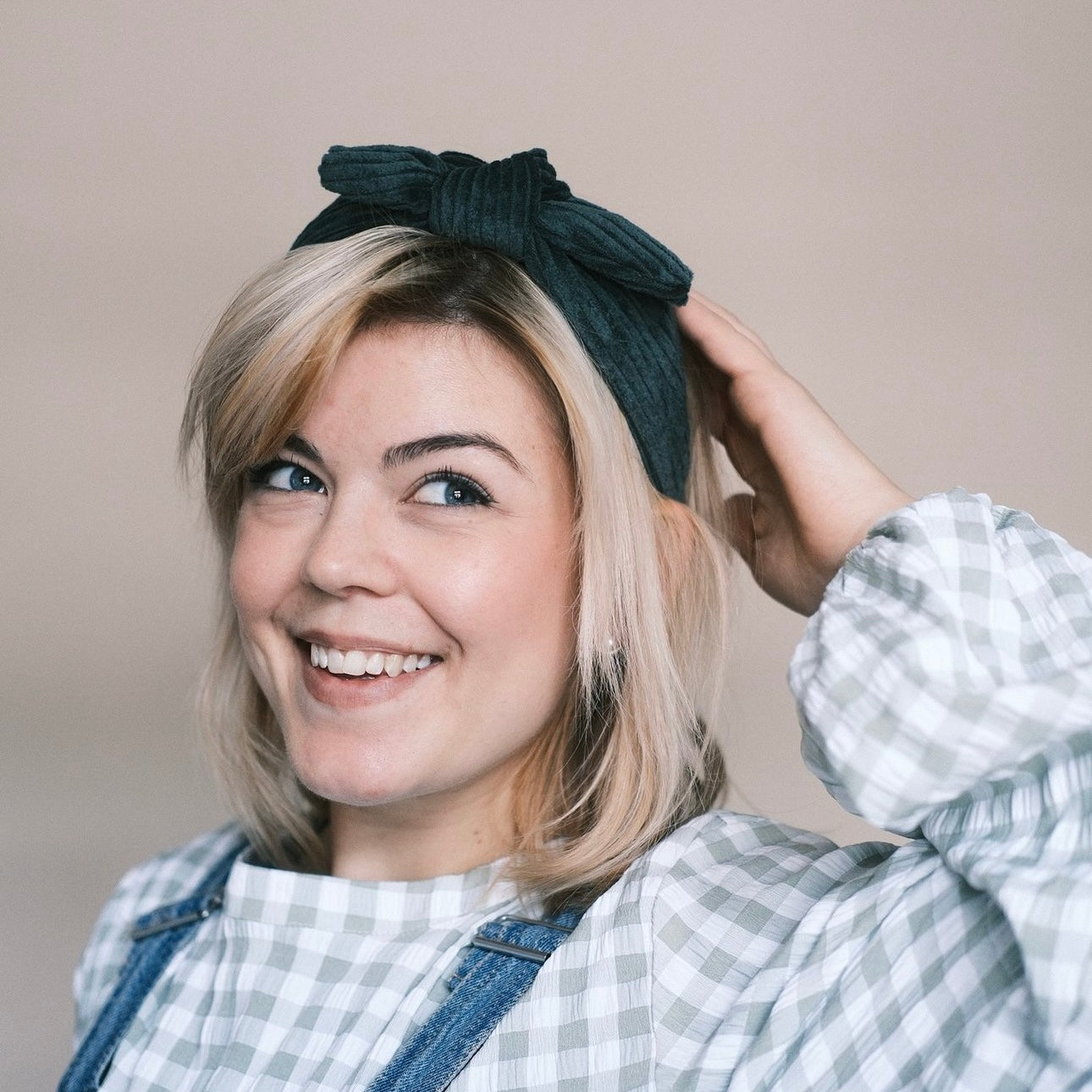 Heidi 4 in 1 Waldgrün Haarreif Schleife