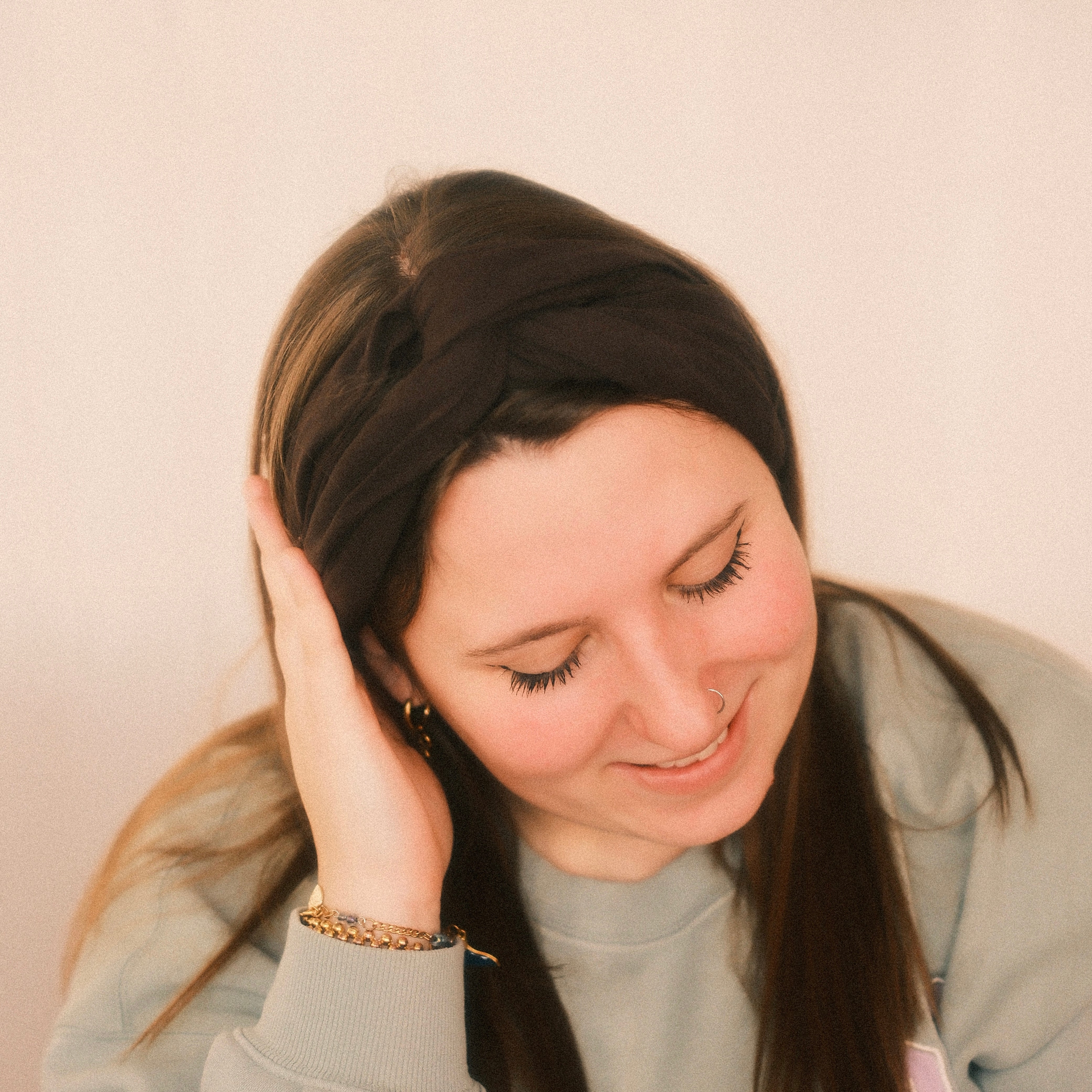 Drahthaarband breit - Choco