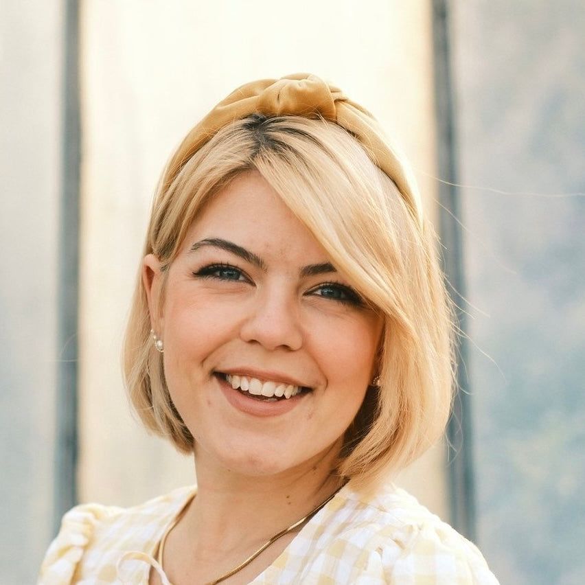 Elli - sonnengelb Haarreif Knoten