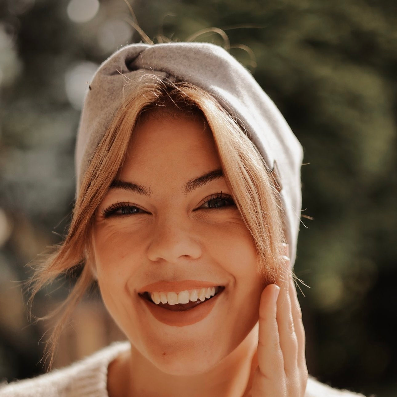 Basic Haarband - Hellgrau