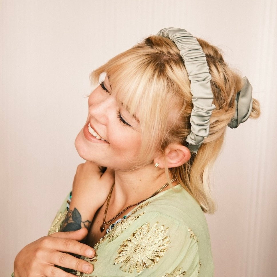 Ronja - Wedding Satin light Matcha