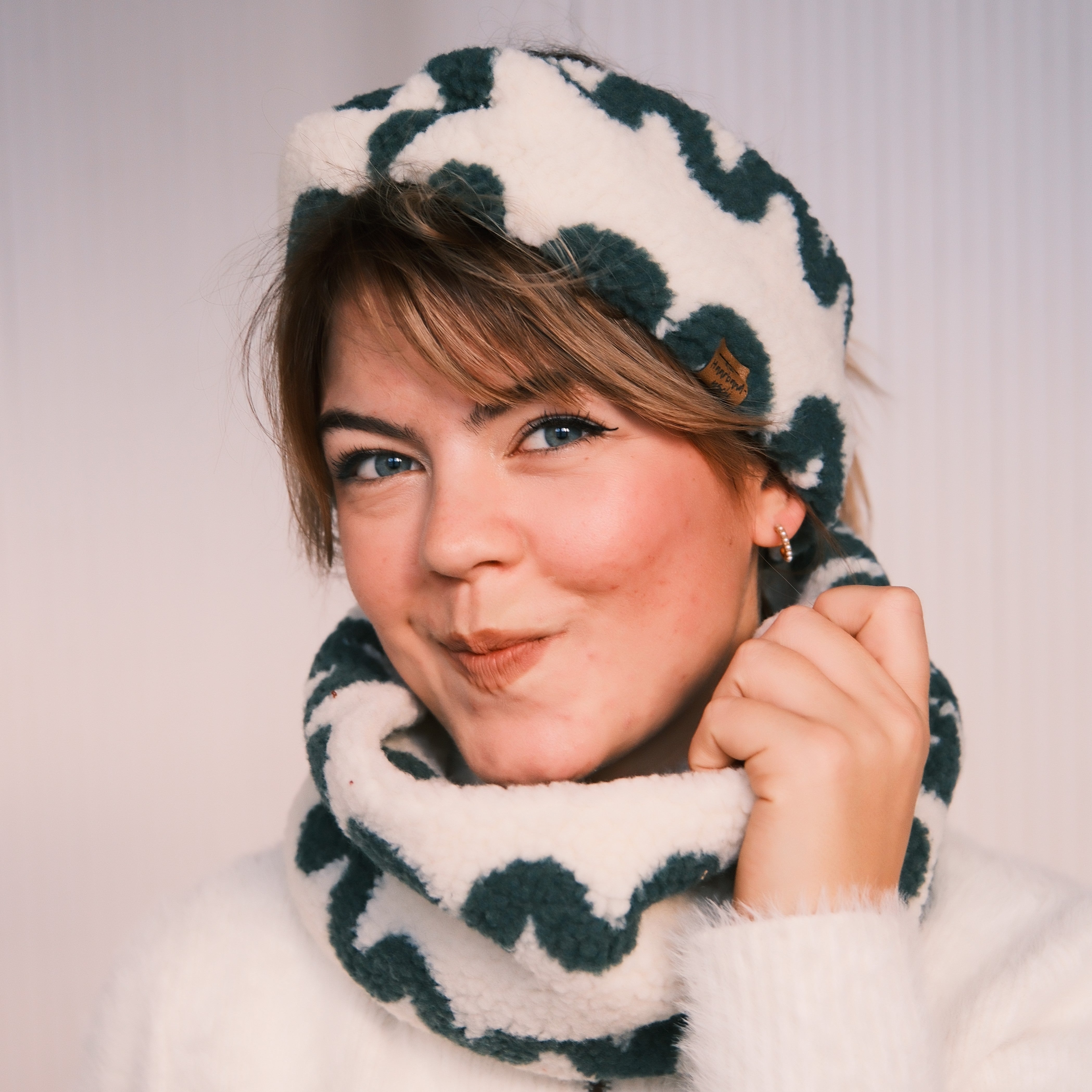 Loop - Teddy Wave Dunkelgrün