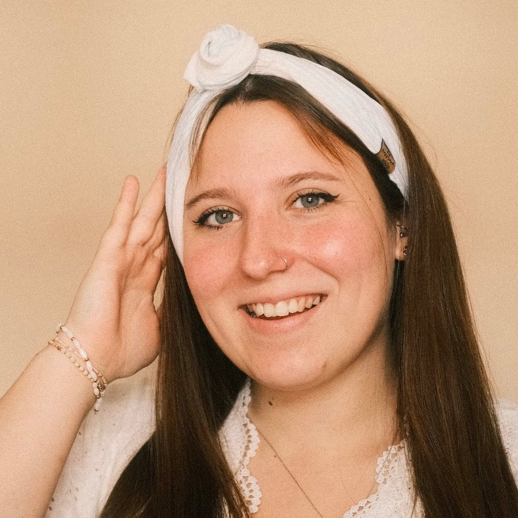 Drahthaarband 2 Seiten gestreift Grün