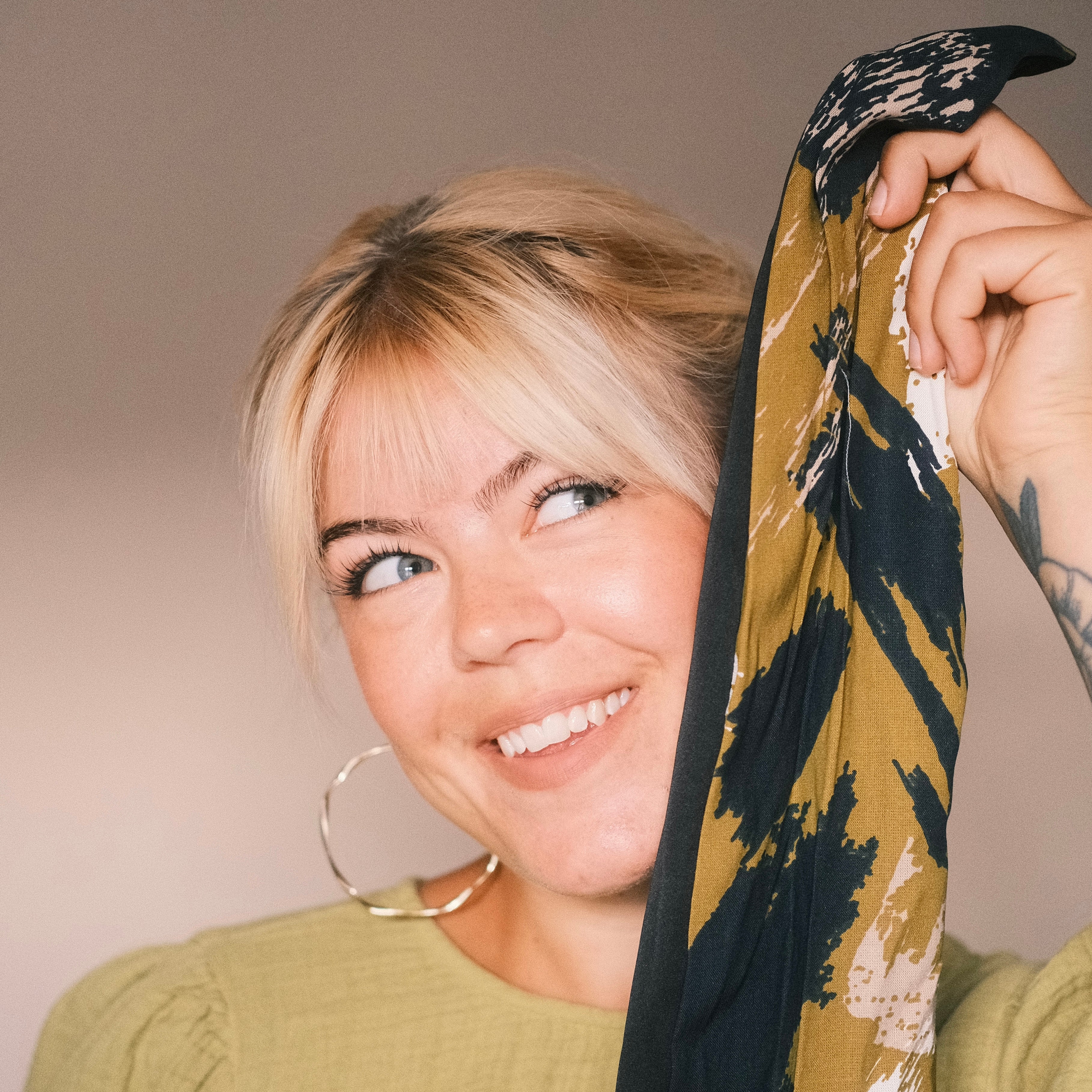 Drahthaarband 2 Seiten - Camouflage Grün