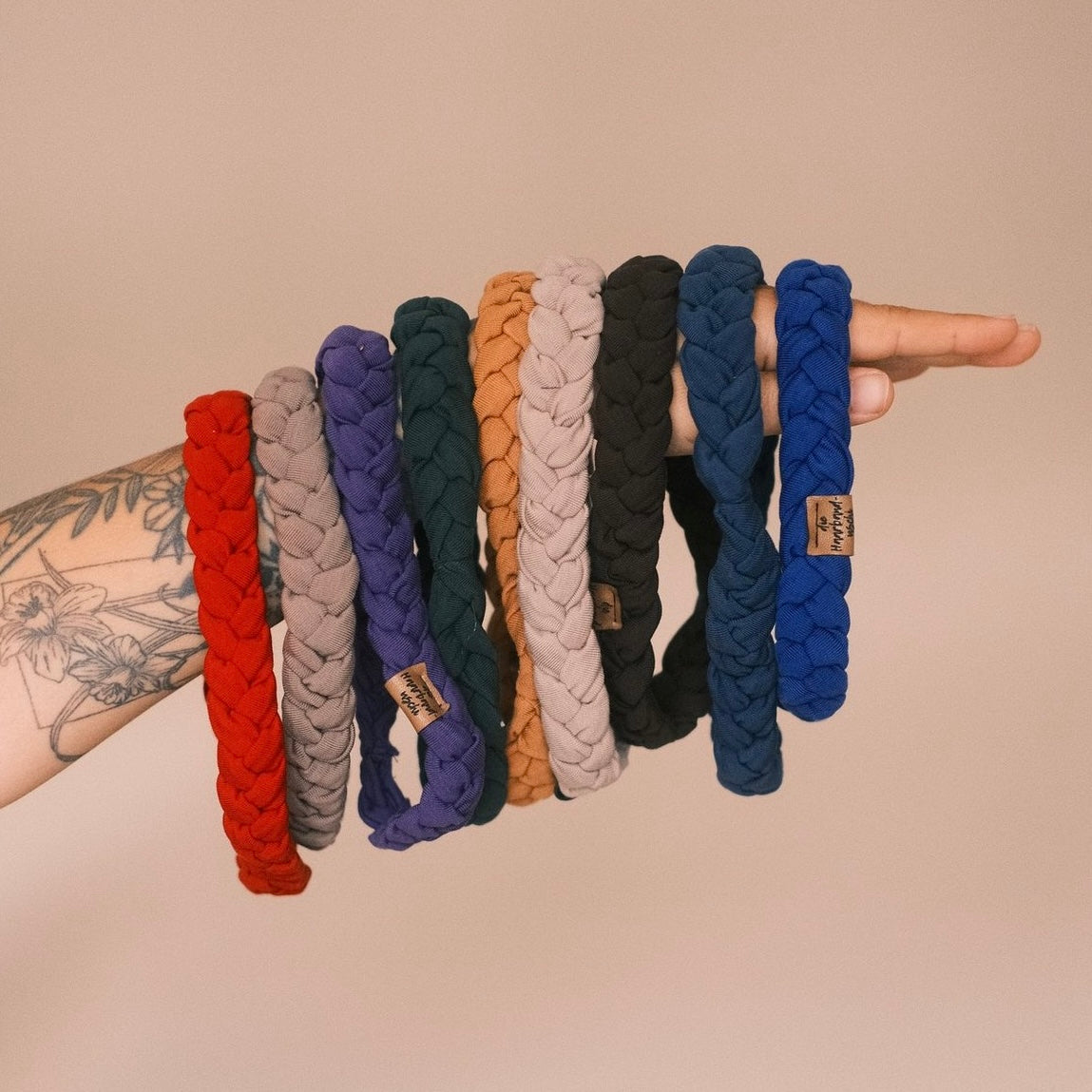 Haarband geflochten royalblau