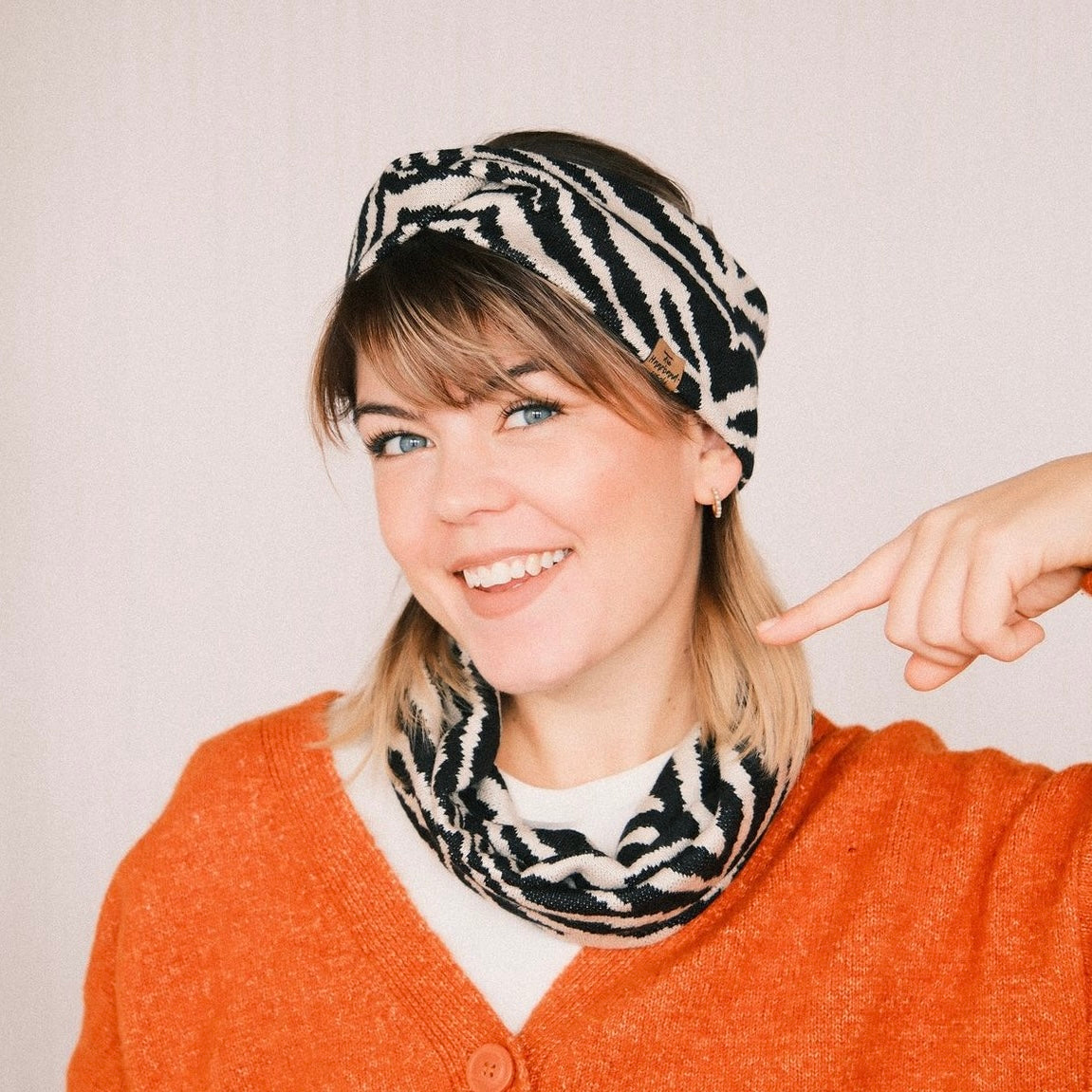 Basic Stirnband - Zebra