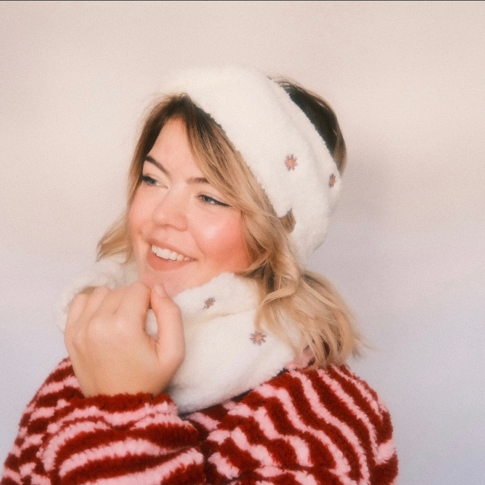 Loop - Teddy Flower Weiß