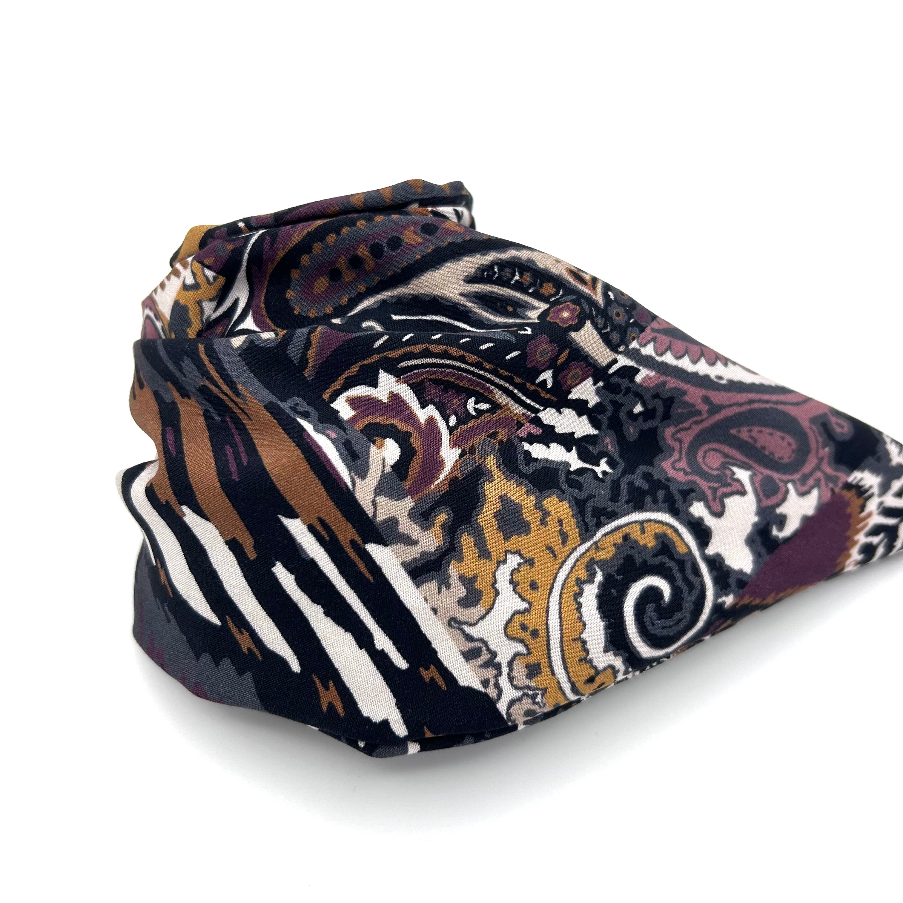 Drahthaarband breit - Bohemian Patchwork