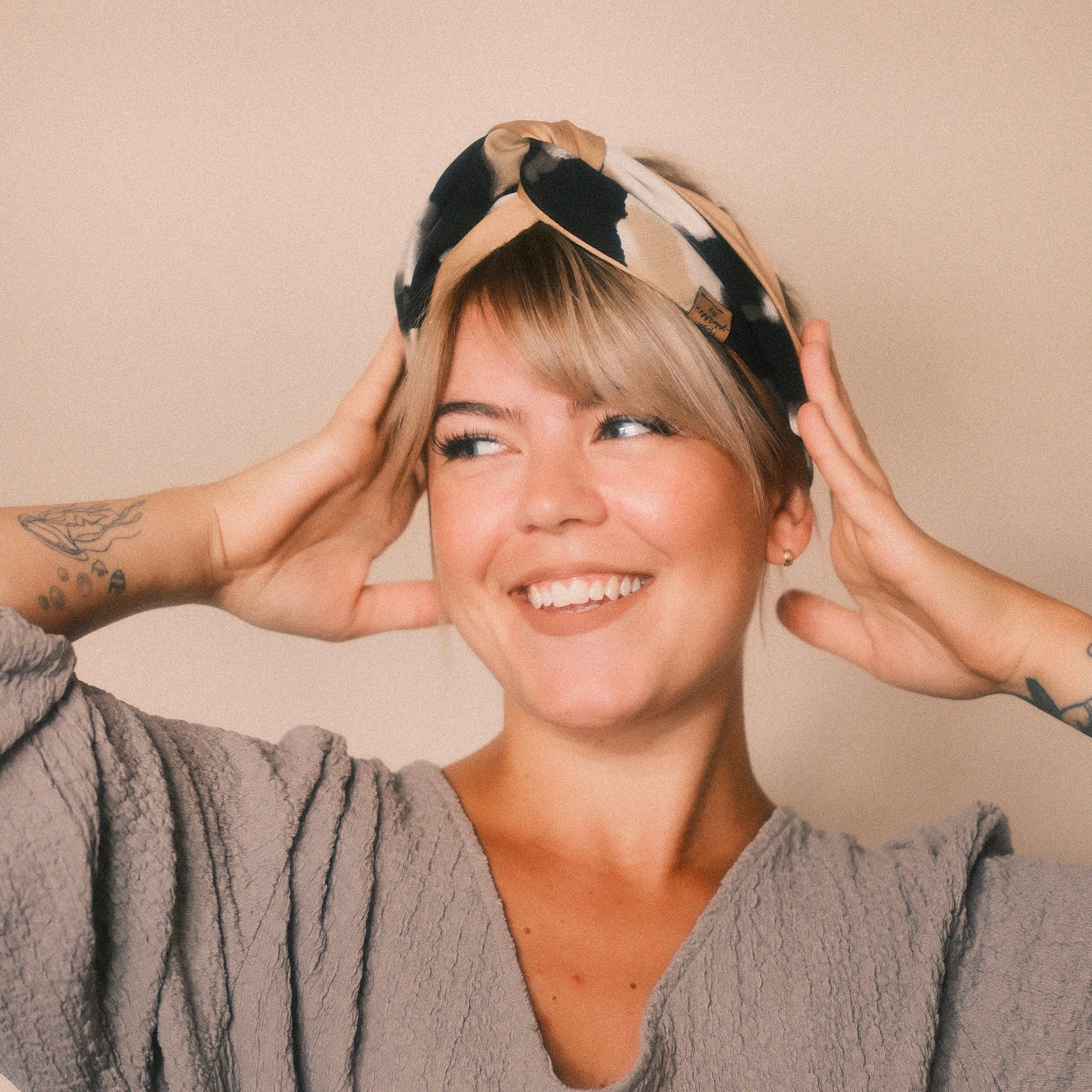 Drahthaarband 2 Seiten - Dark Sand