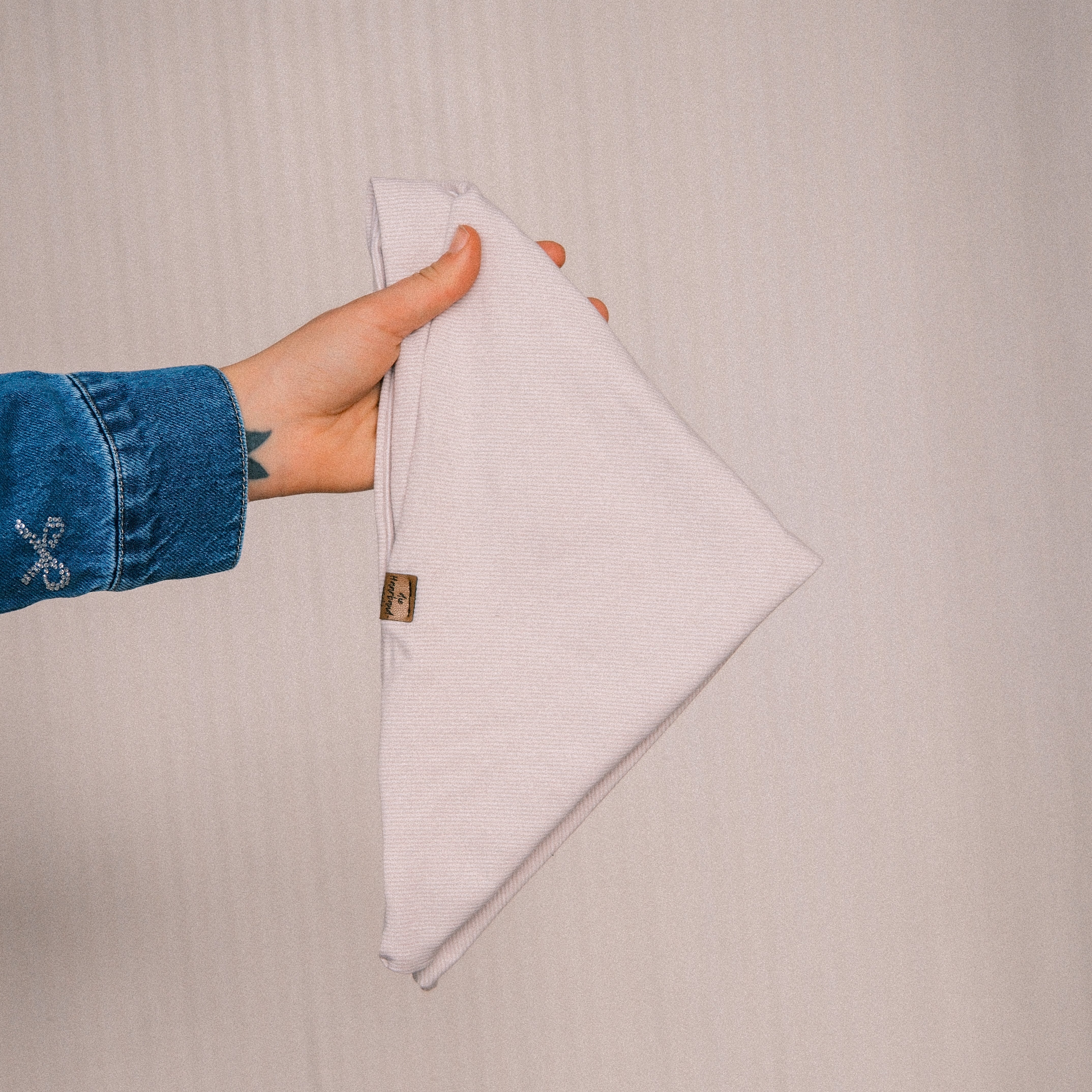 Bandana - gestreift Beige
