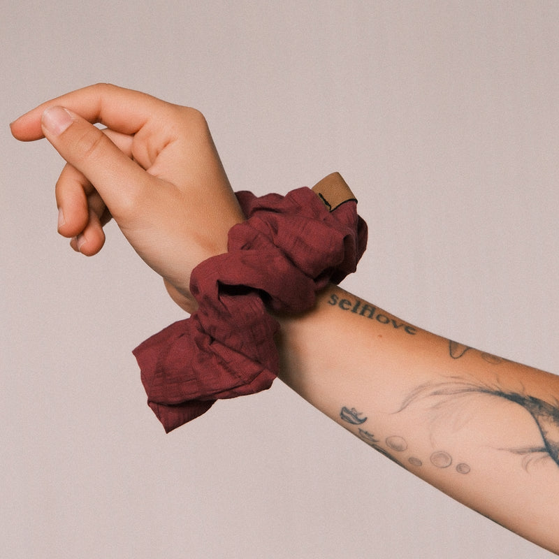 3er Big Scrunchie Set - Berry Bloom