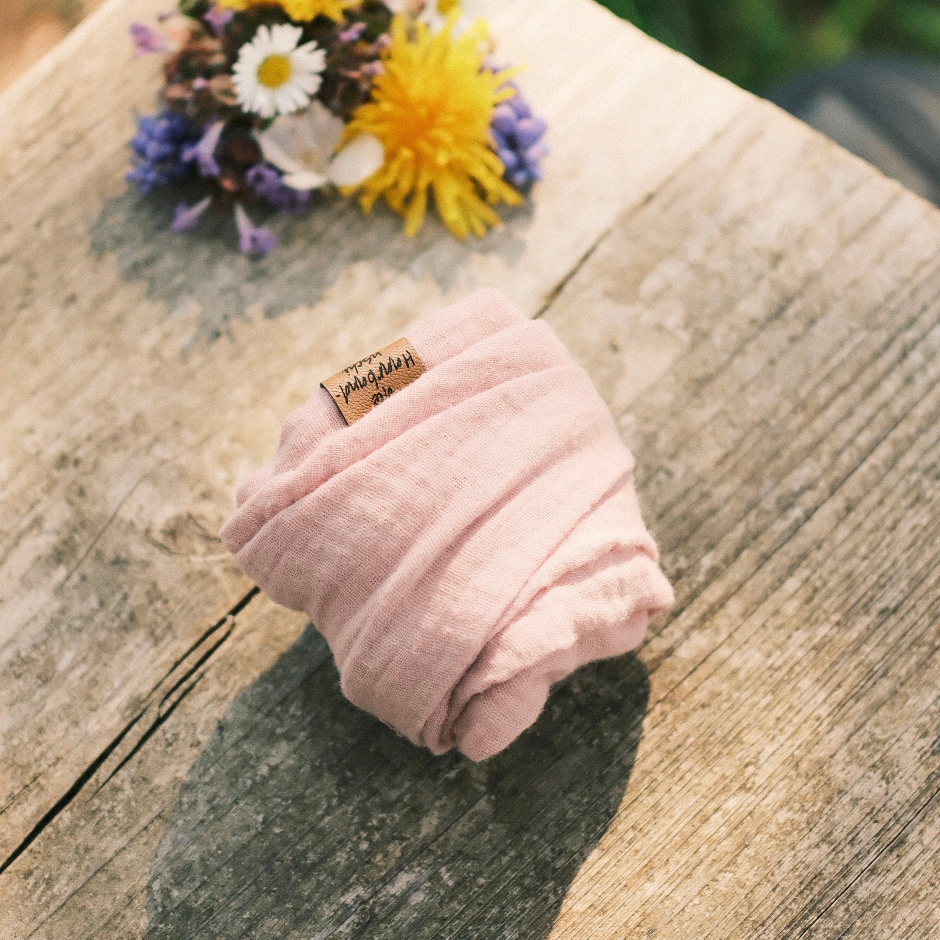 Drahthaarband schmal - Musselin Soft Rosé