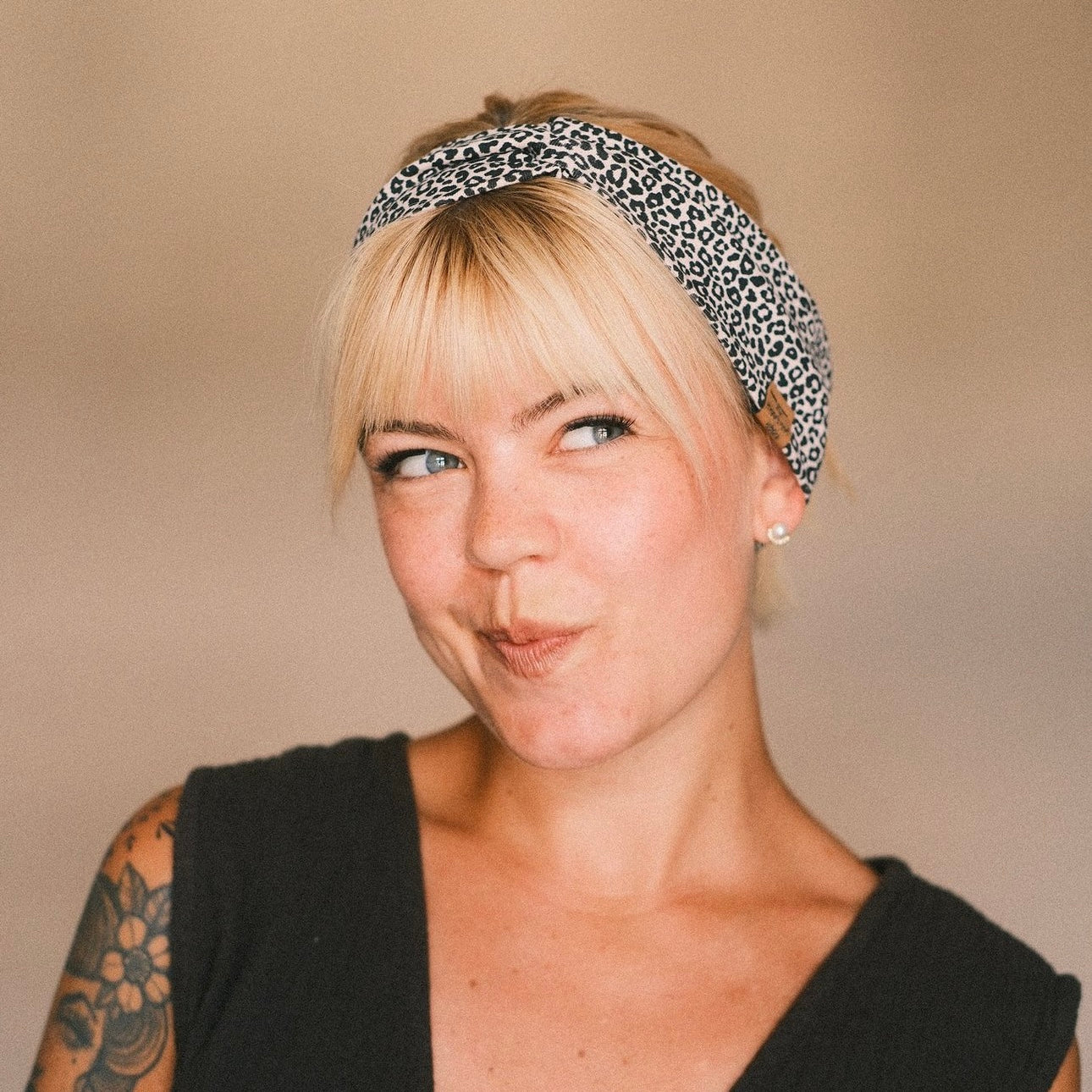 Basic Haarband - leo hell