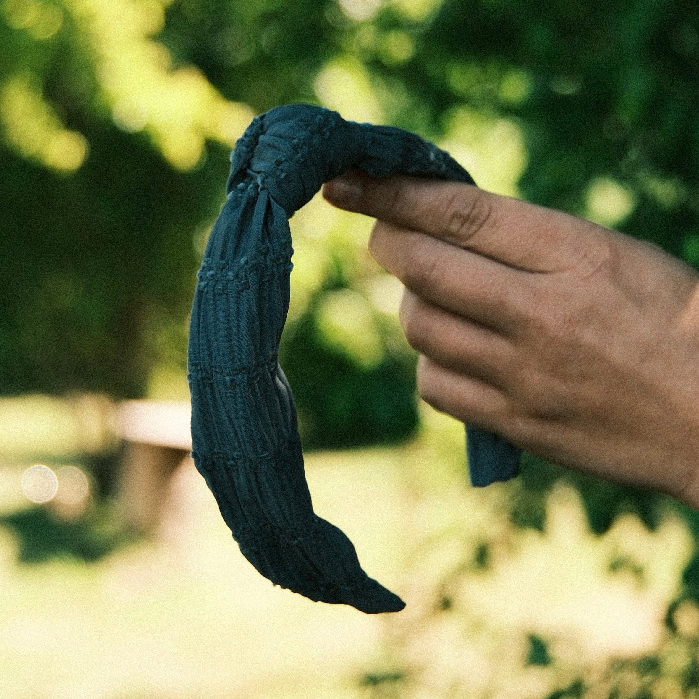 Lilly - gerafft dunkel Petrol