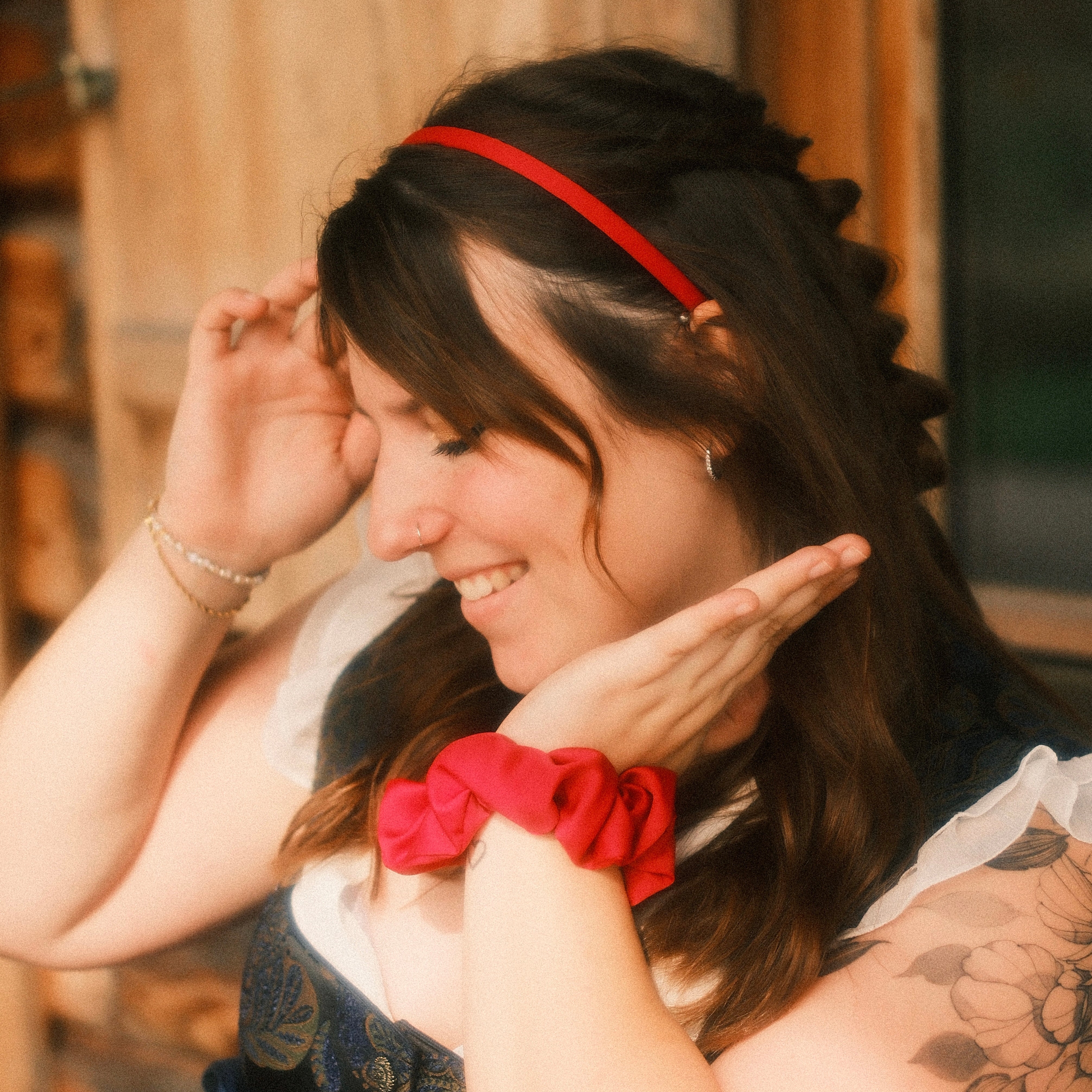 Scrunchie Satin Pink