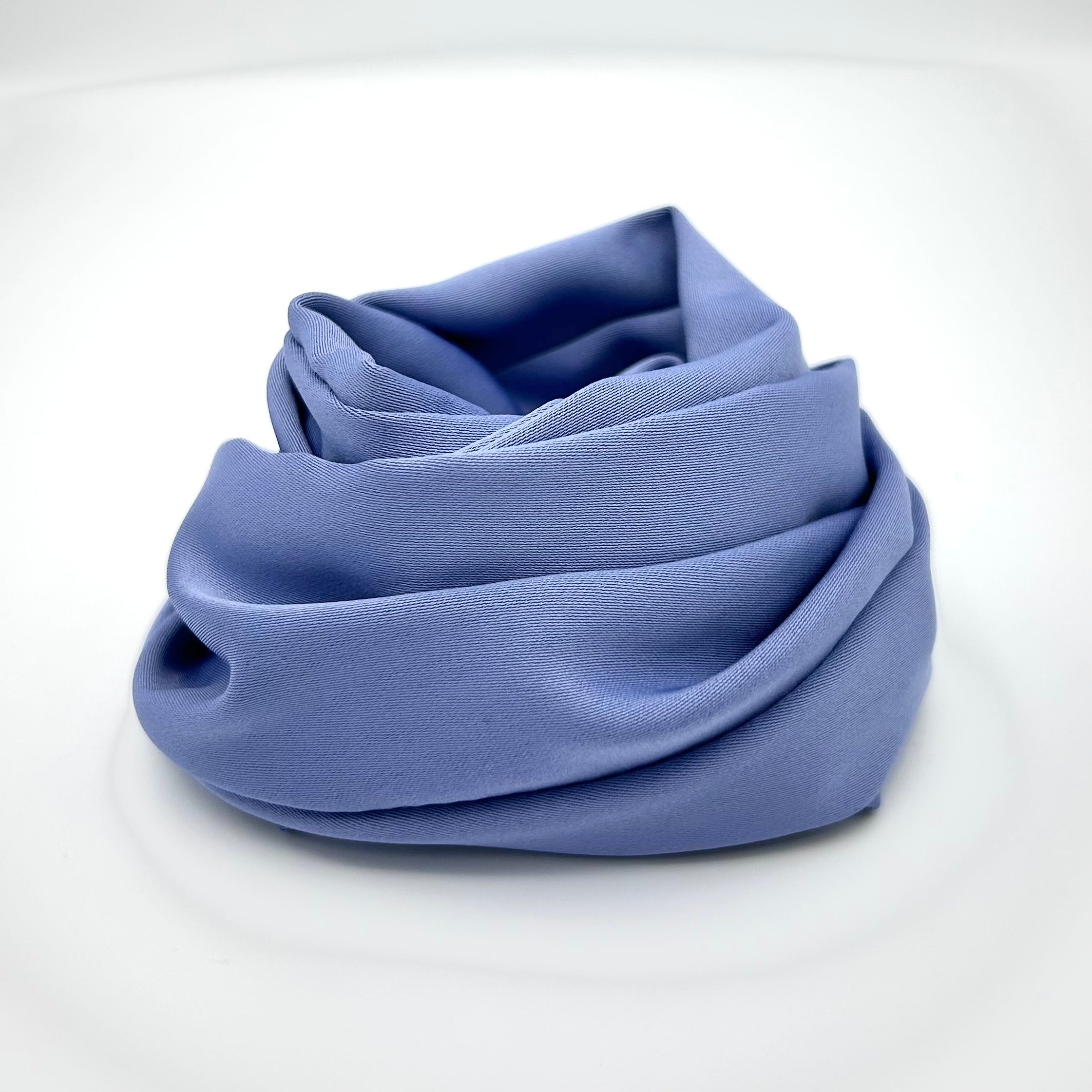 Drahthaarband Satin Hellblau