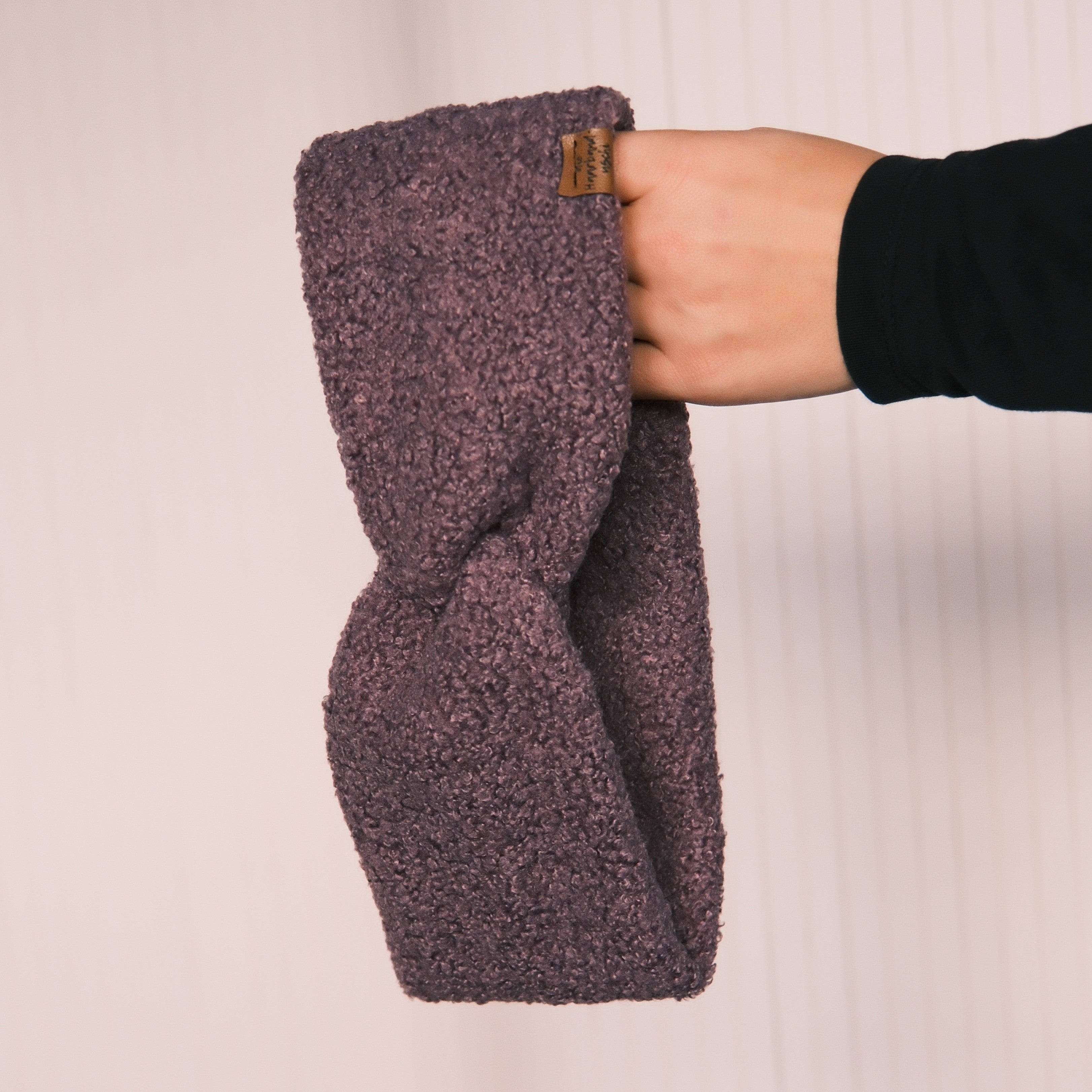 Basic Haarband - Teddy Frozen Lila