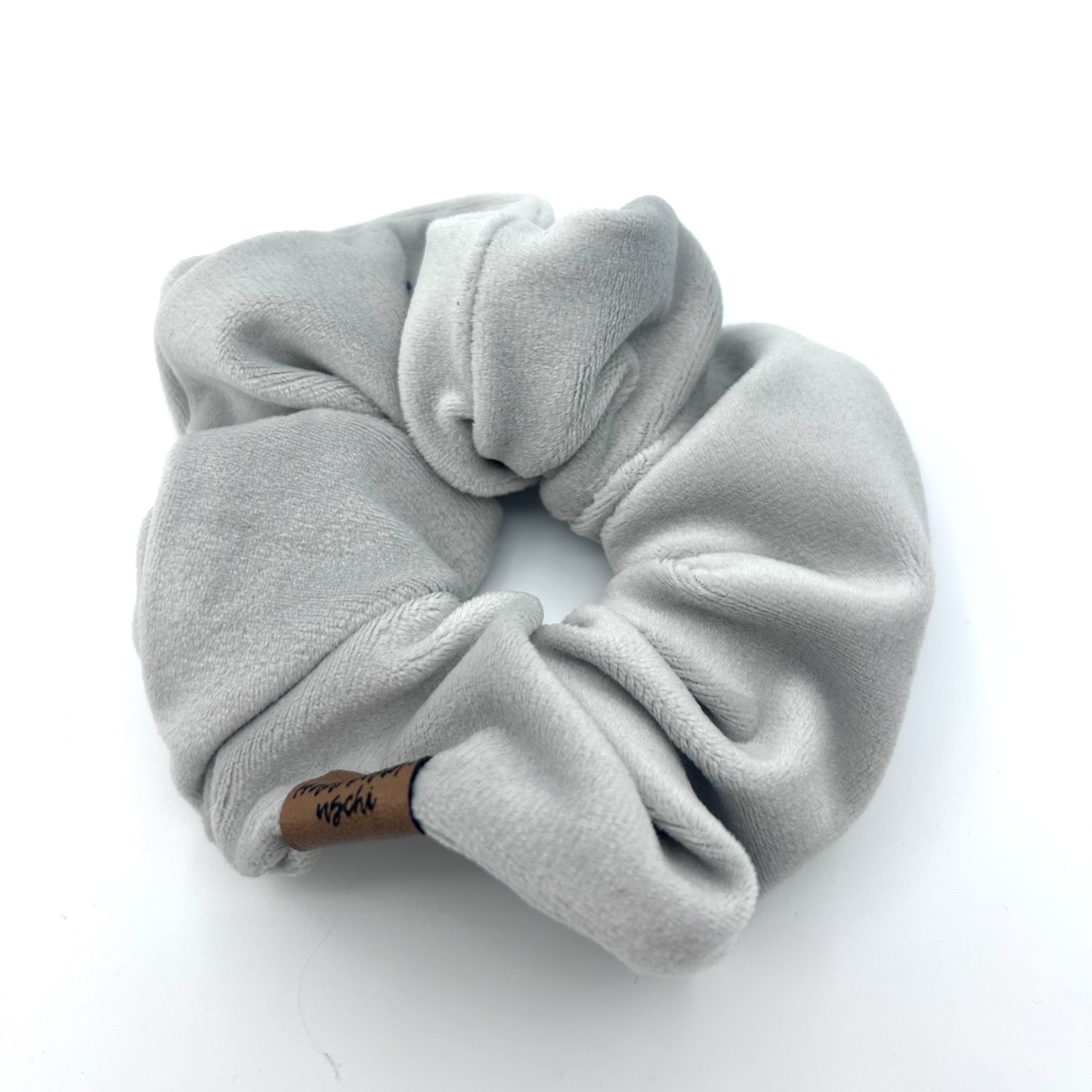 Scrunchie - Samt Hellgrau