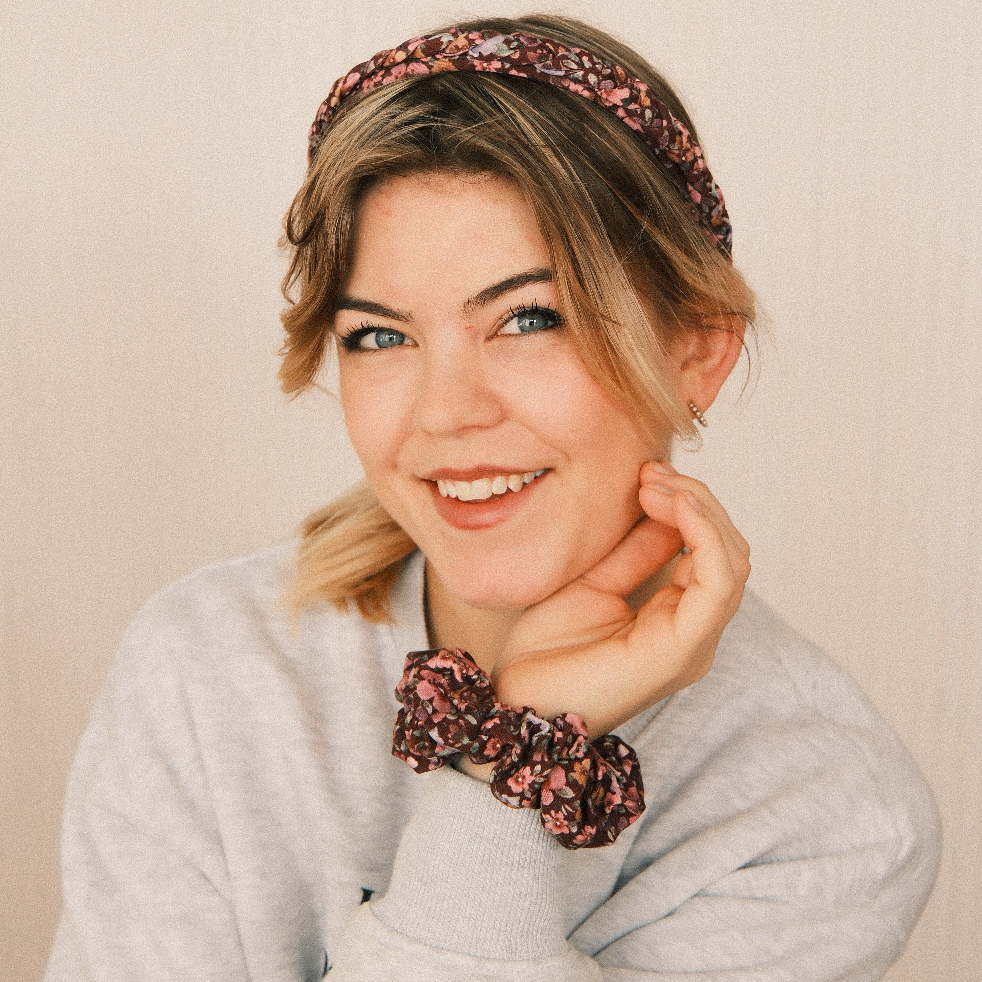 Scrunchie - Cottage Garden Berry