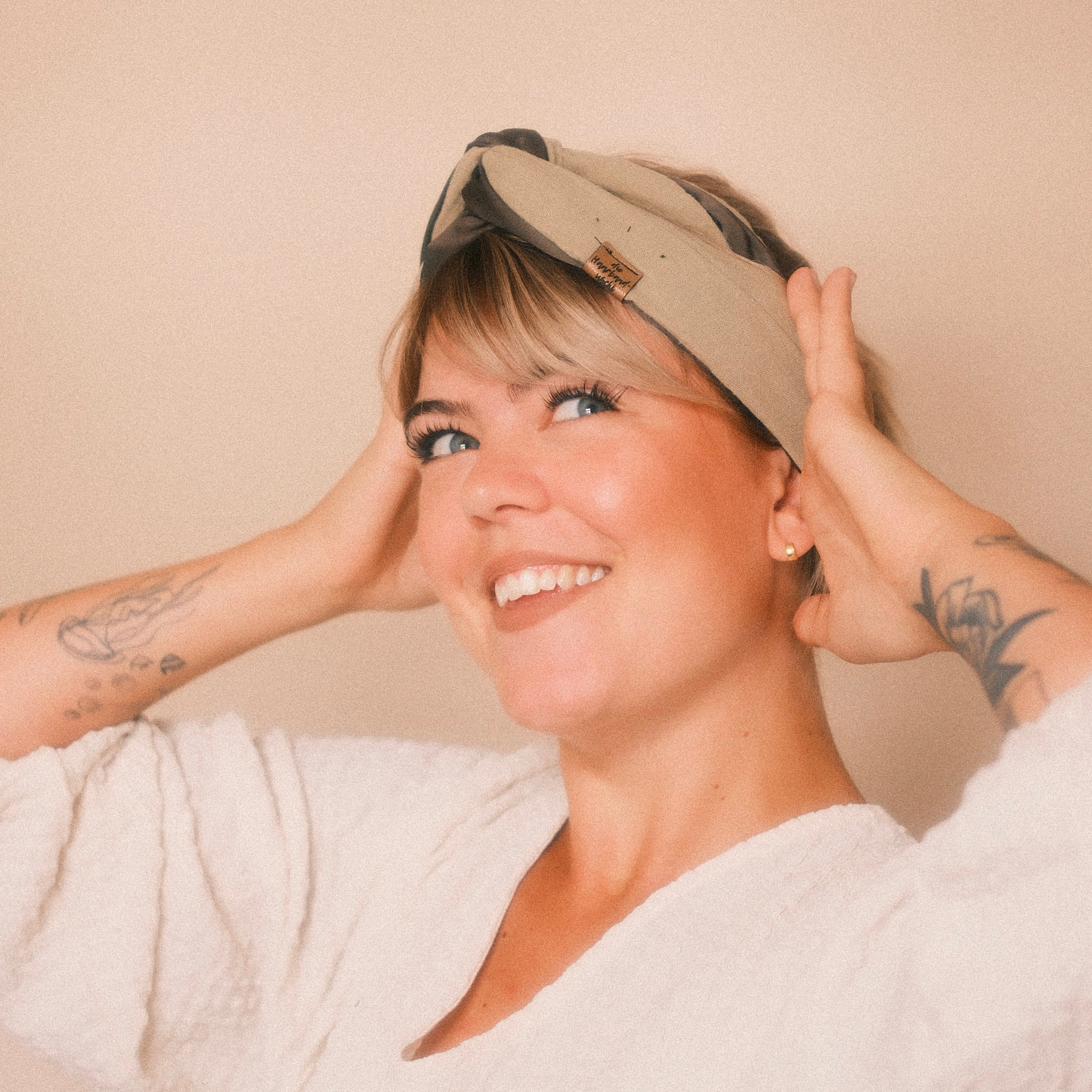 Drahthaarband 2 Seiten Olive/Khaki