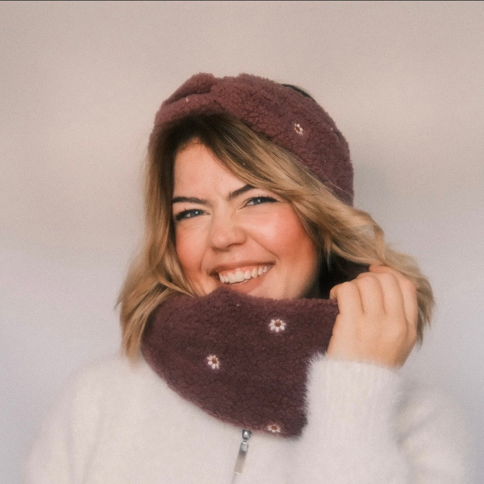 Basic Haarband - Teddy Flower Berry