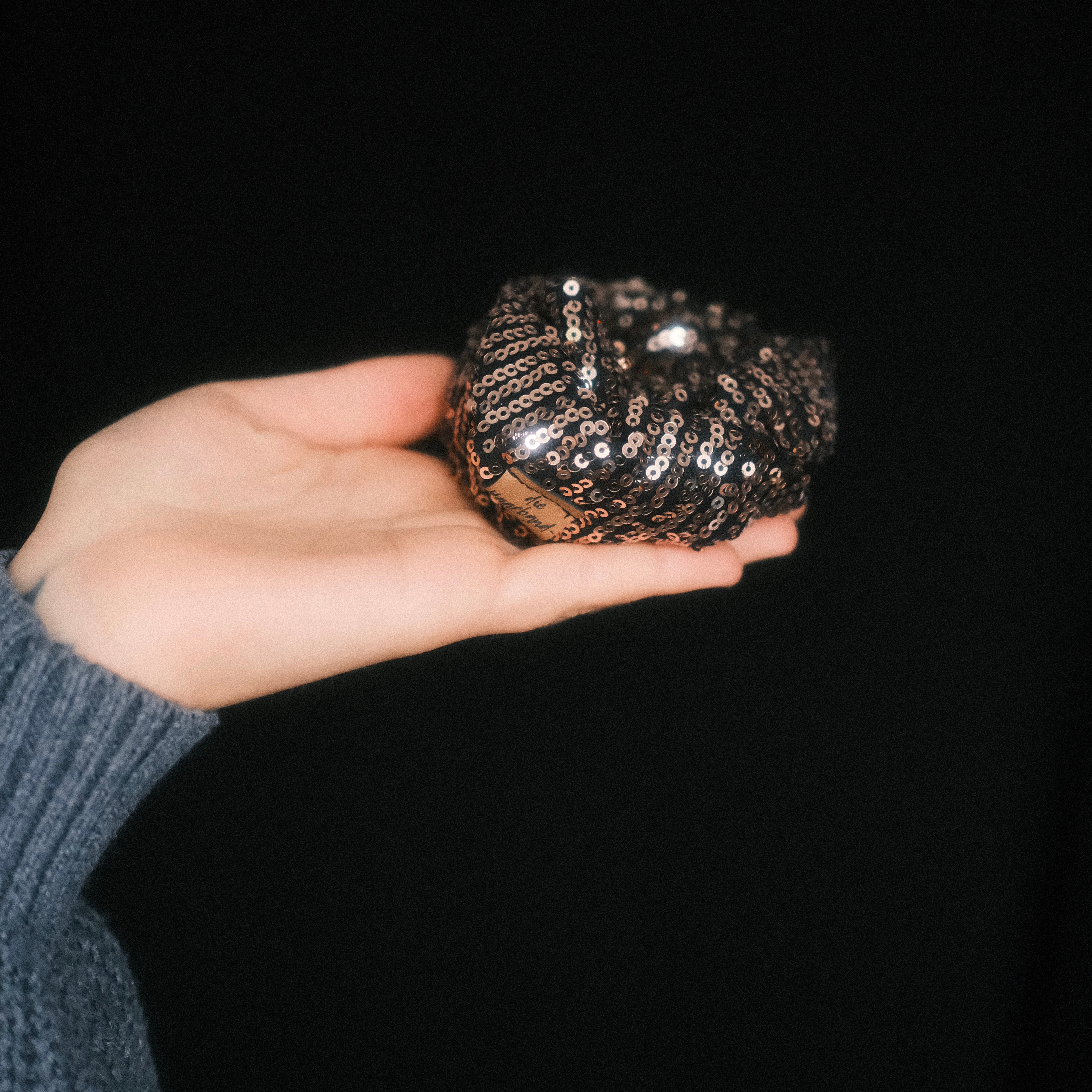 Drahthaarband Pailletten Rosé