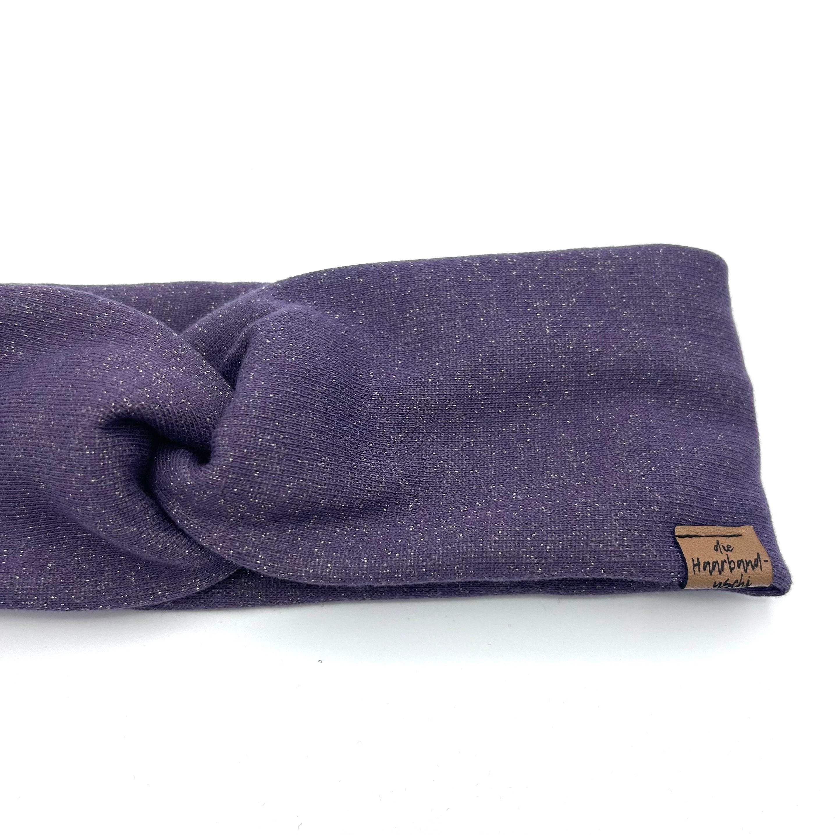 Basic Haarband - Glitzer Lila