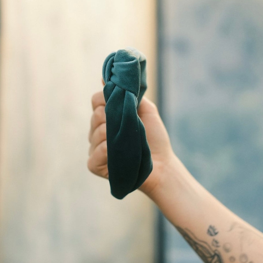 Elli - Paradiestürkis Haarreif Knoten