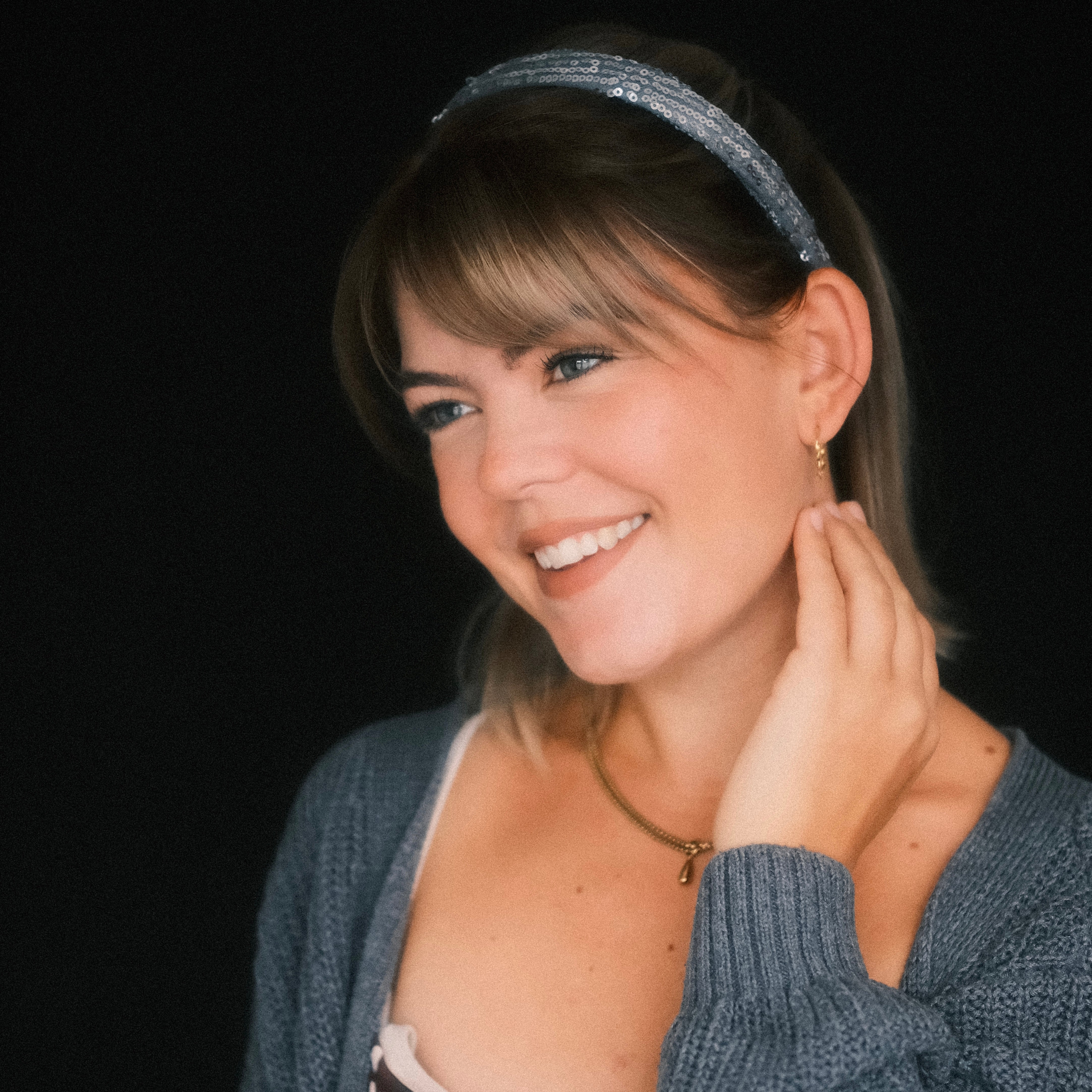 Anna - Pailletten Silberglanz